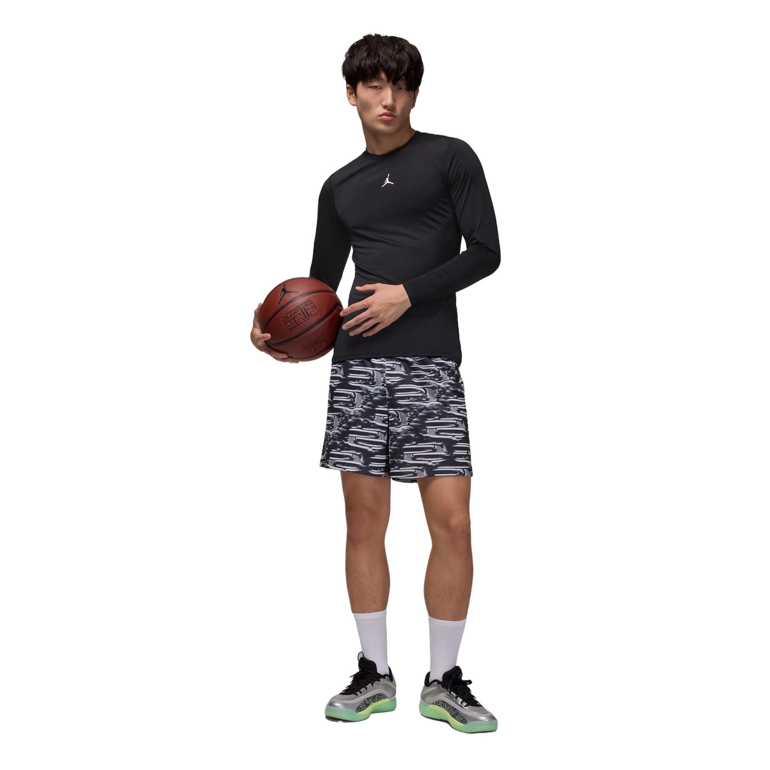 Jordan Men's Sports Dri-FIT Long-Sleeve Base Layer Top - BLACK Thumbnail View 4