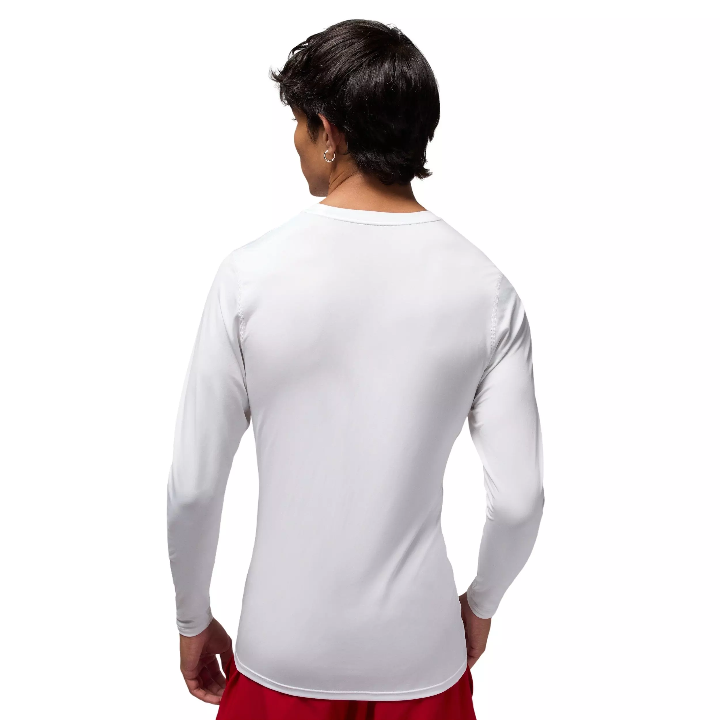 Jordan Men's Sports Dri-FIT Long-Sleeve Base Layer Top - WHITE