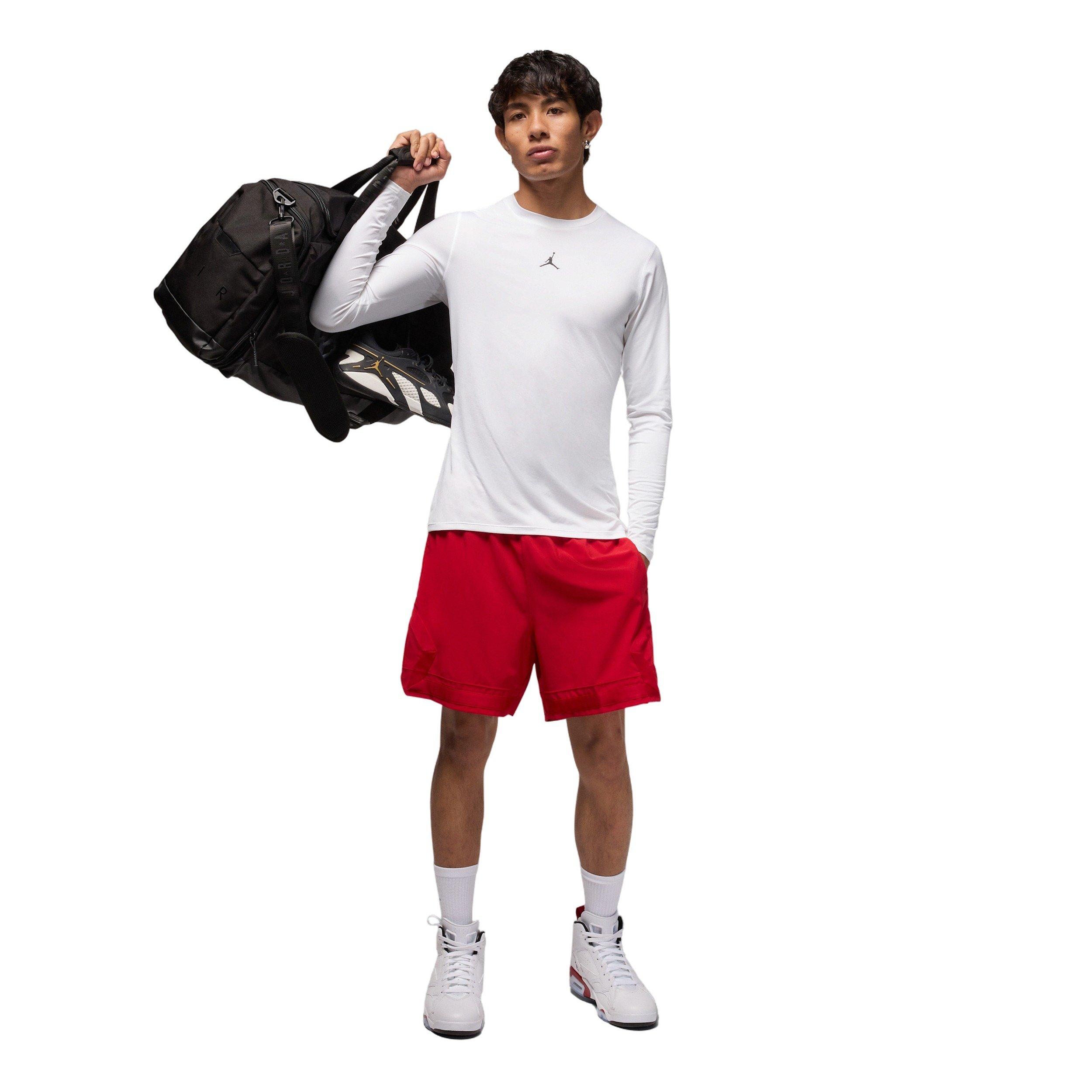 Jordan Men's Sports Dri-FIT Long-Sleeve Base Layer Top - WHITE Thumbnail View 5