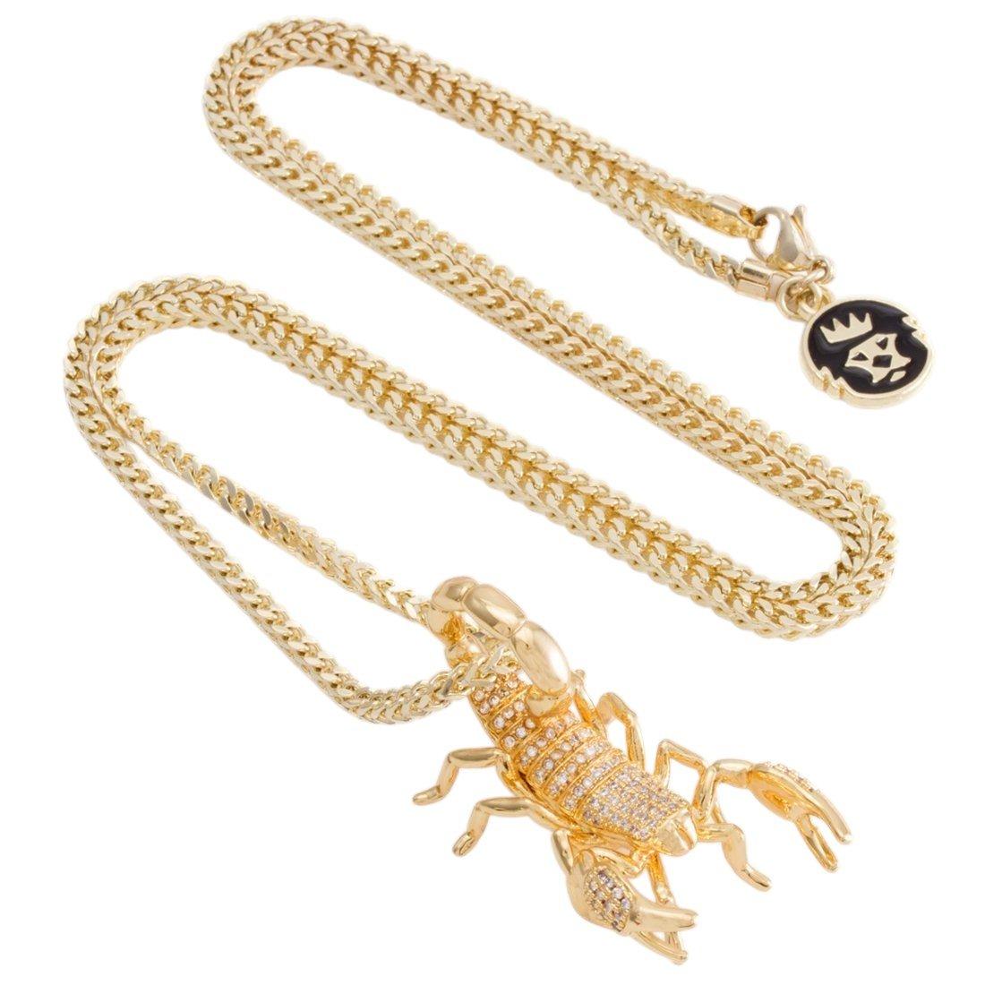 King Ice Scorpion King Necklace - GOLD