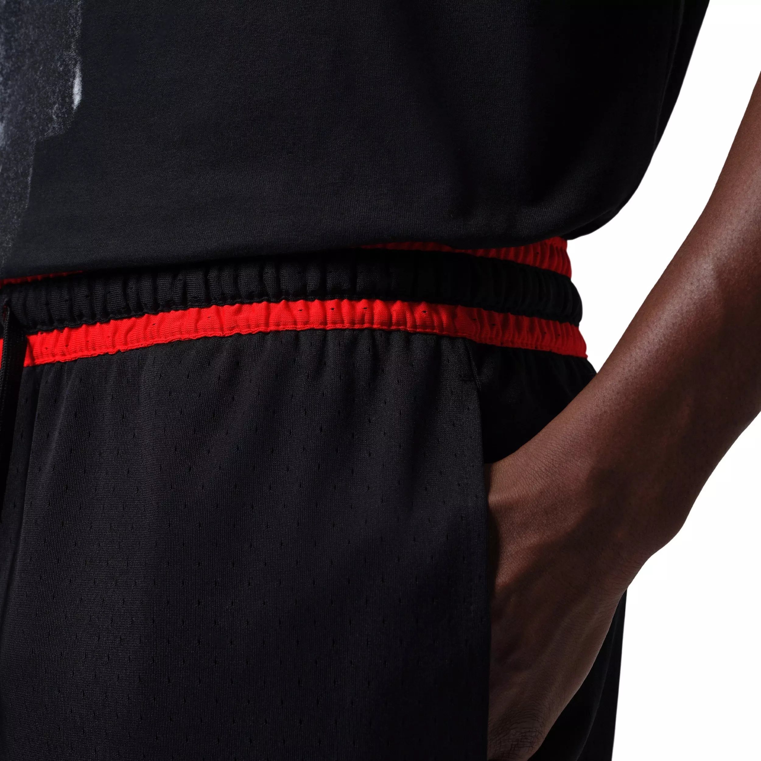 Jordan Men's Sport Dri-FIT Mesh Diamond Shorts - BLACK