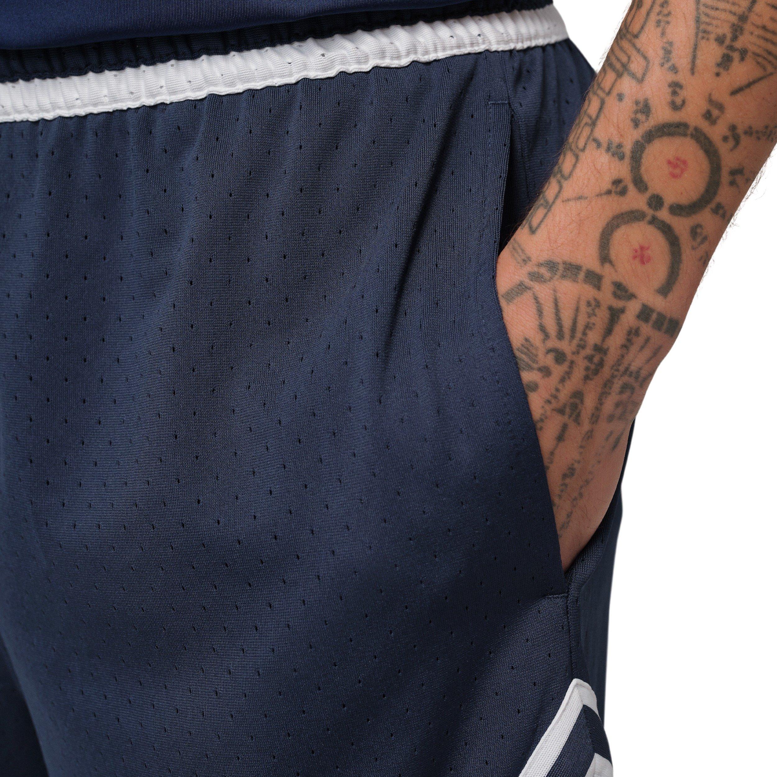 Jordan Men's Sport Dri-FIT Mesh Diamond Shorts - BLUE Thumbnail View 3