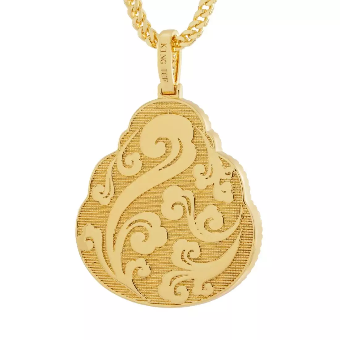 King Ice Buddha Necklace - LAPIS