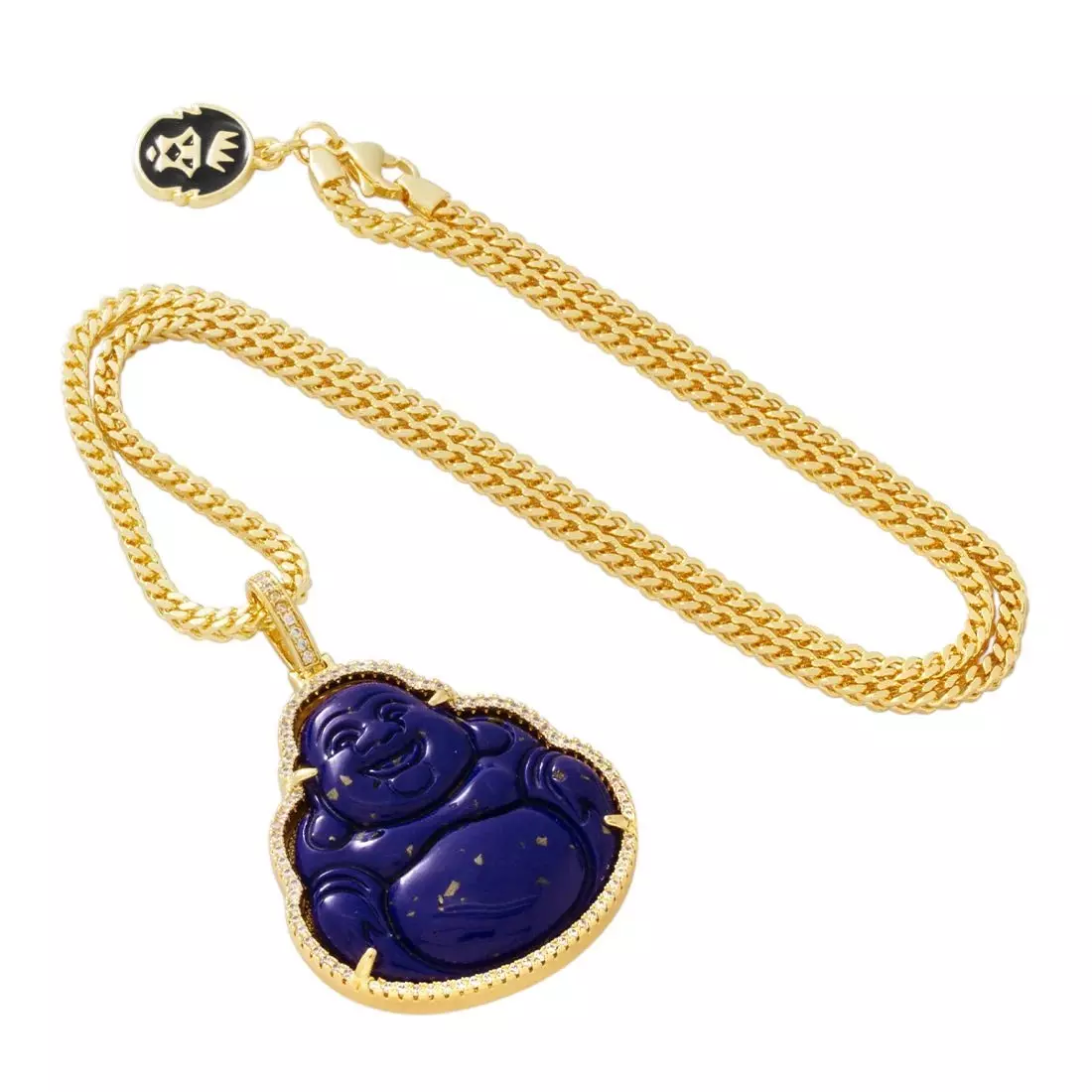 King Ice Buddha Necklace - LAPIS