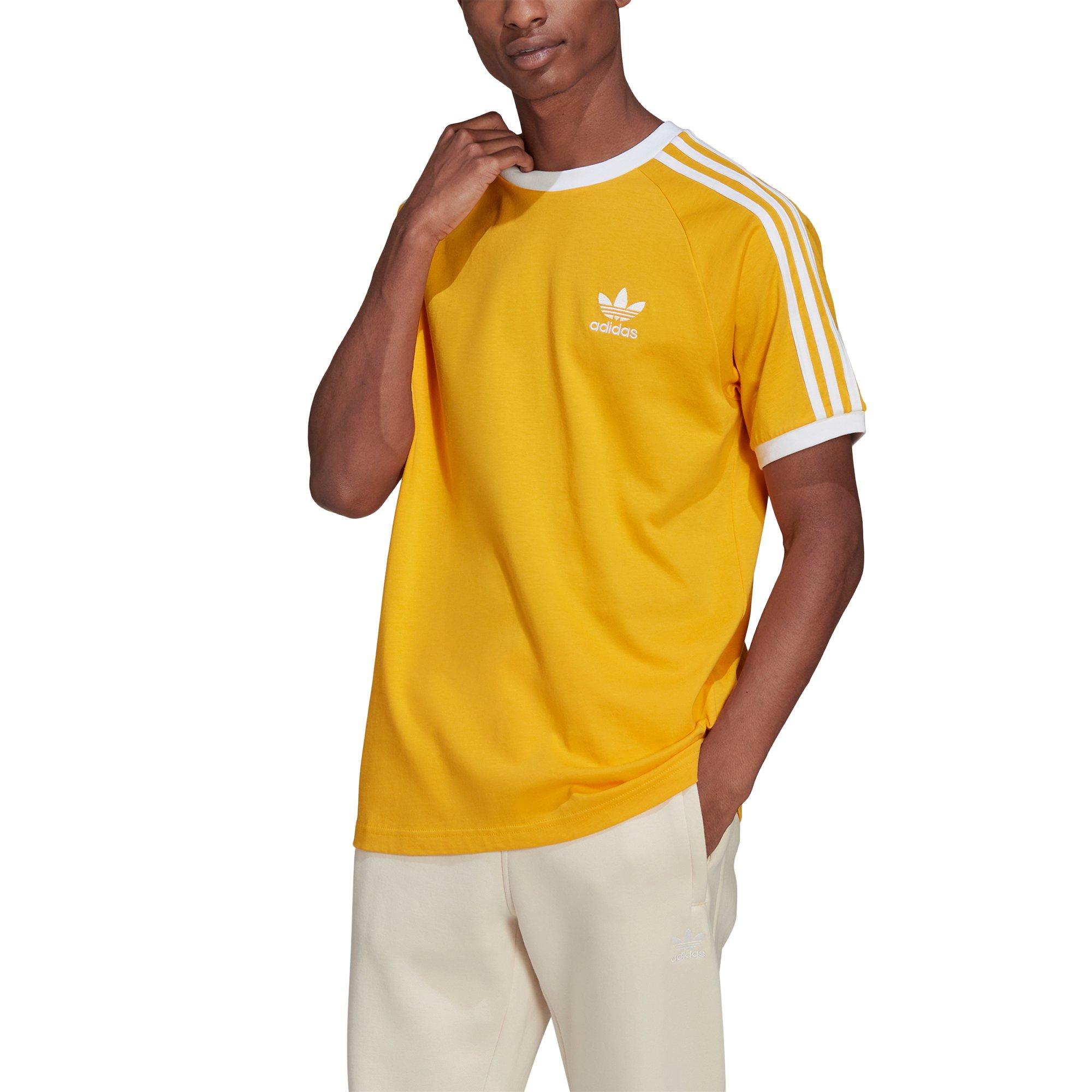 adidas Originals Men's Adicolor Classics 3-Stripes Tee - Yellow - Hibbett |  City Gear