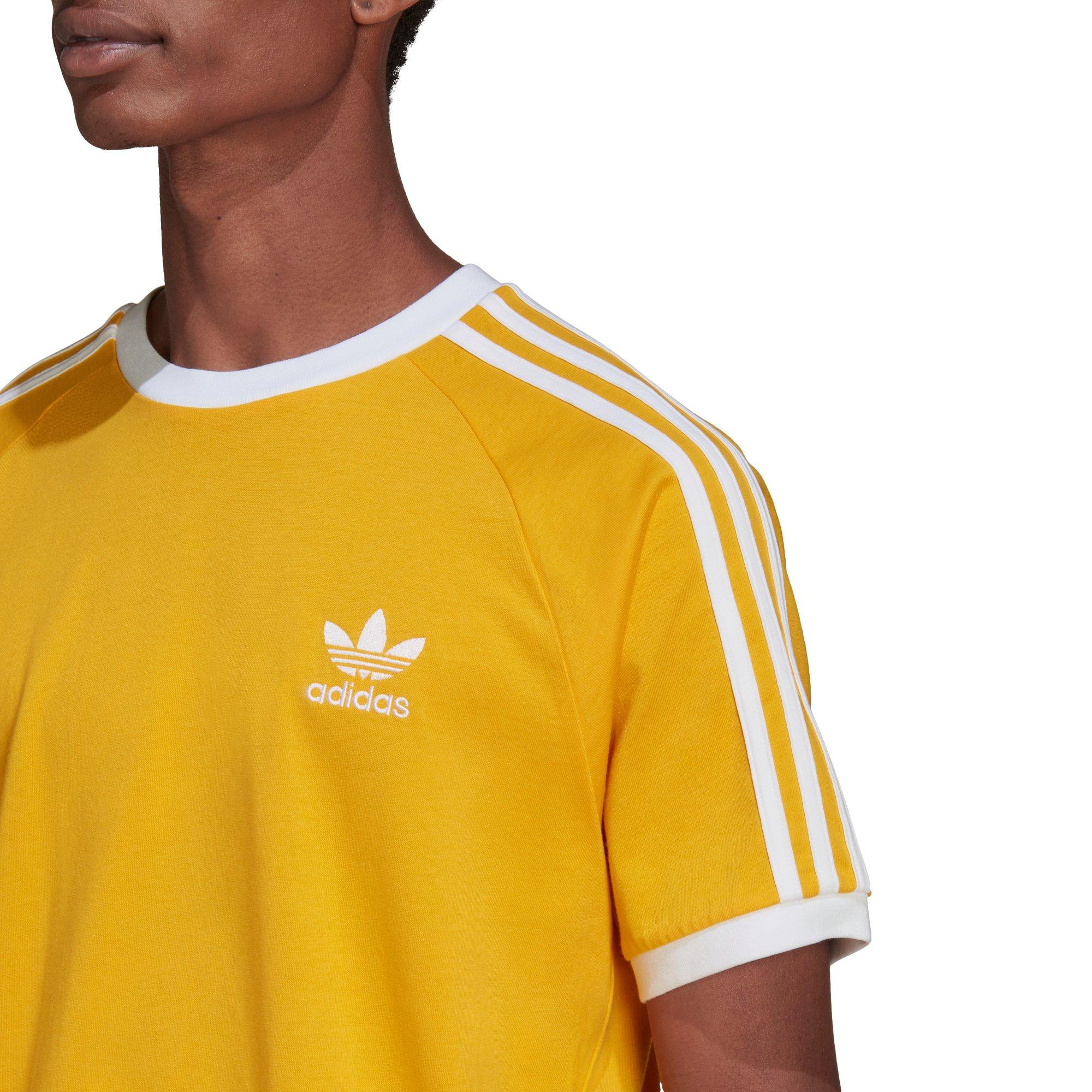 Men\'s Originals Yellow 3-Stripes City Gear | - Classics Tee adidas Hibbett - Adicolor
