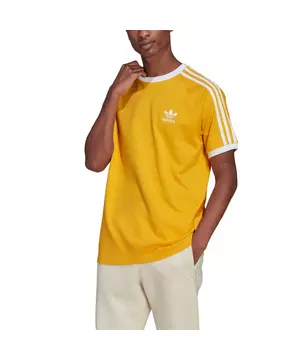 Penetración al revés movimiento adidas Originals Men's Adicolor Classics 3-Stripes Tee - Yellow