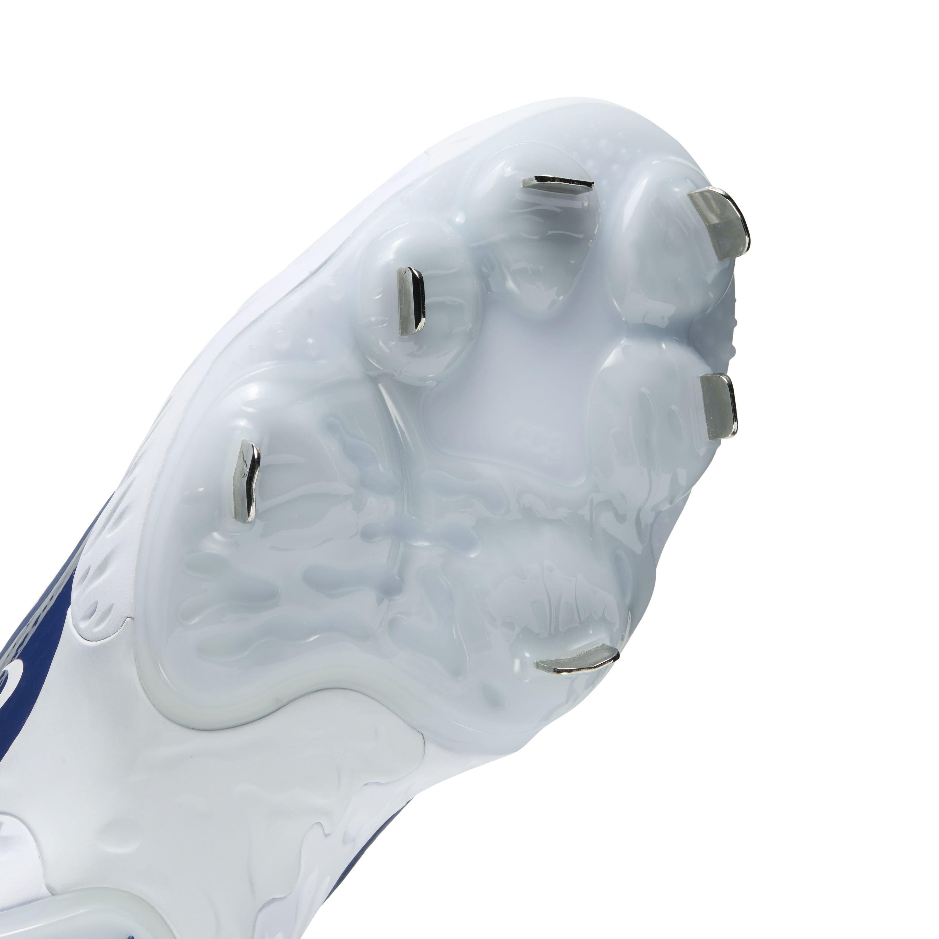 Nike Alpha Huarache Elite 4 Low "White/Midnight Navy/Pure Platinum/Blue Tint" Men's Baseball Cleat - WHITE/NAVY/PLATINUM/BLUE Thumbnail View 7