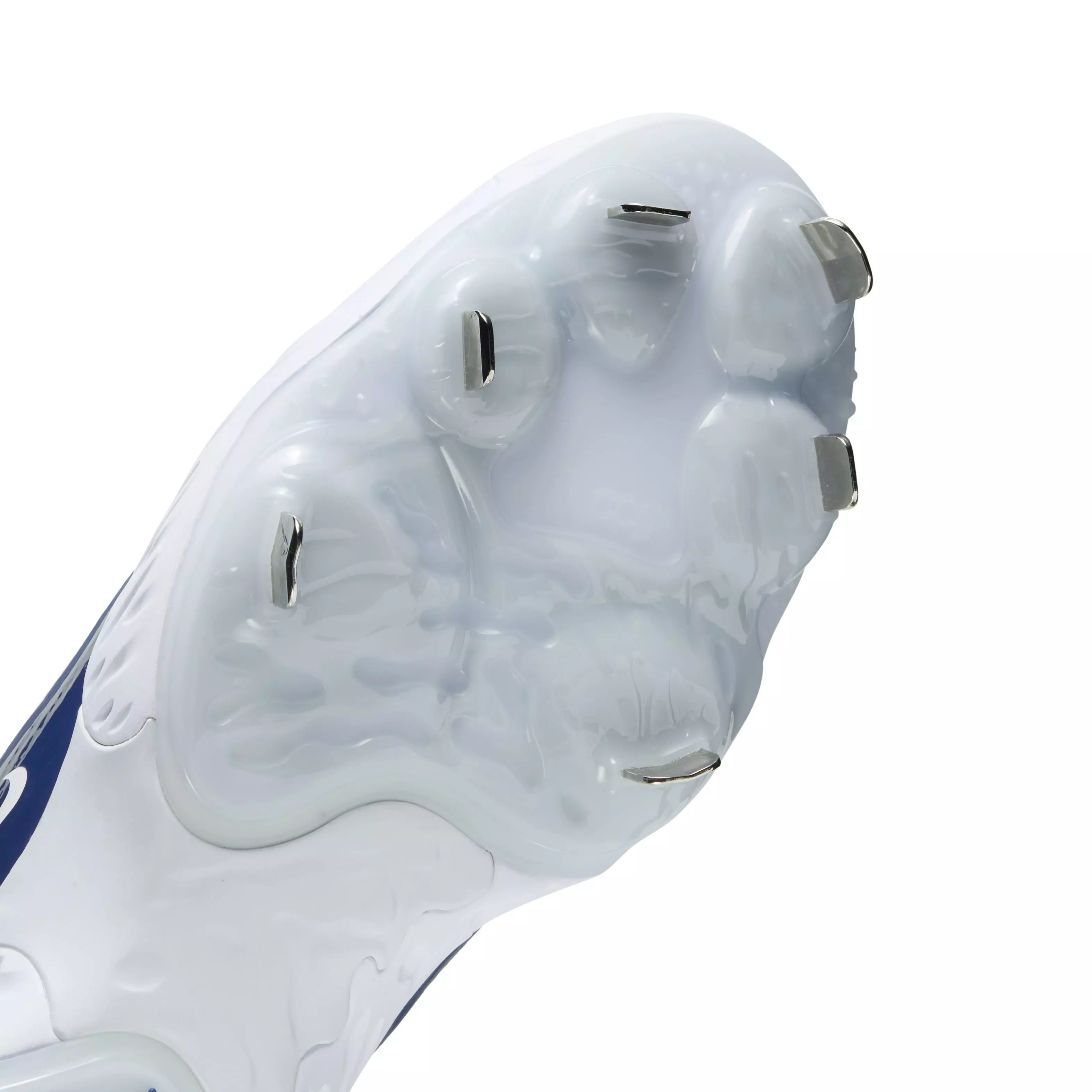 Nike Alpha Huarache Elite 4 Low "White/Midnight Navy/Pure Platinum/Blue Tint" Men's Baseball Cleat - WHITE/NAVY/PLATINUM/BLUE