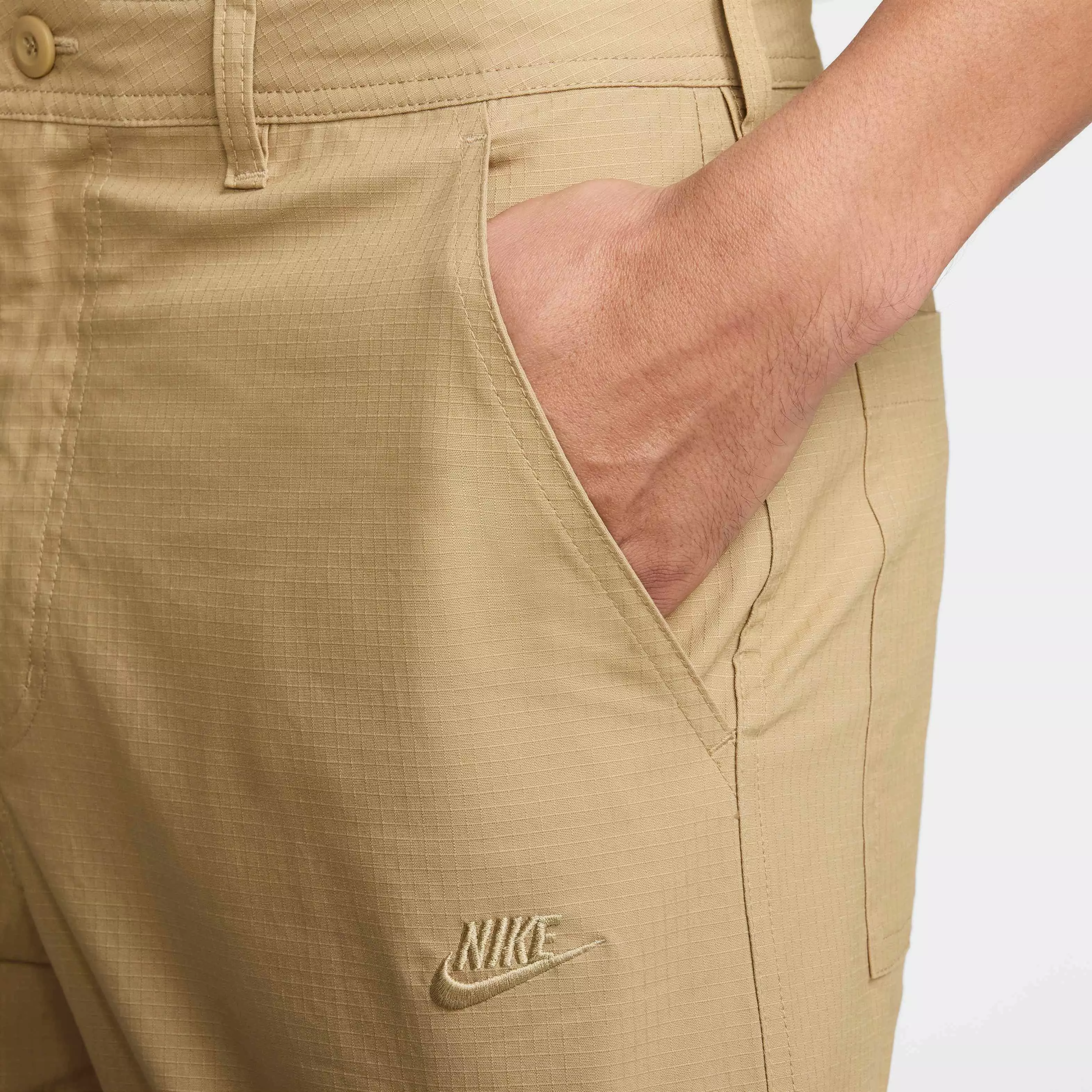 Nike Men's Club Cargo Pants -Beige - BEIGE