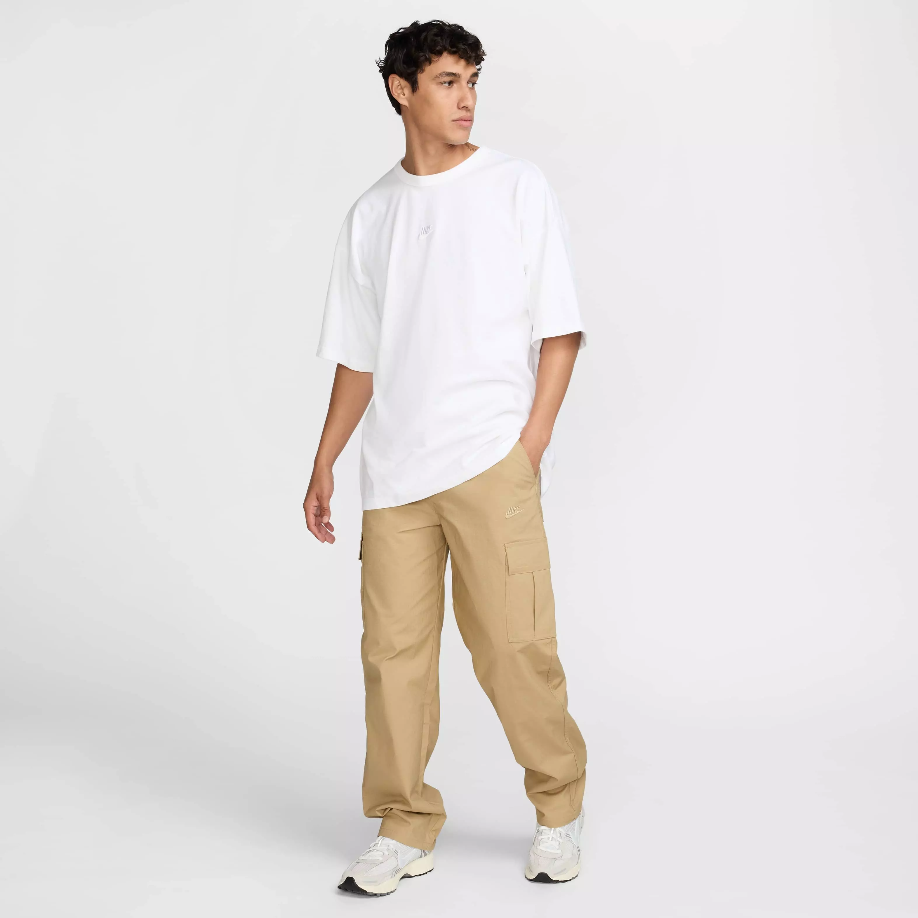 Nike Men's Club Cargo Pants -Beige - BEIGE