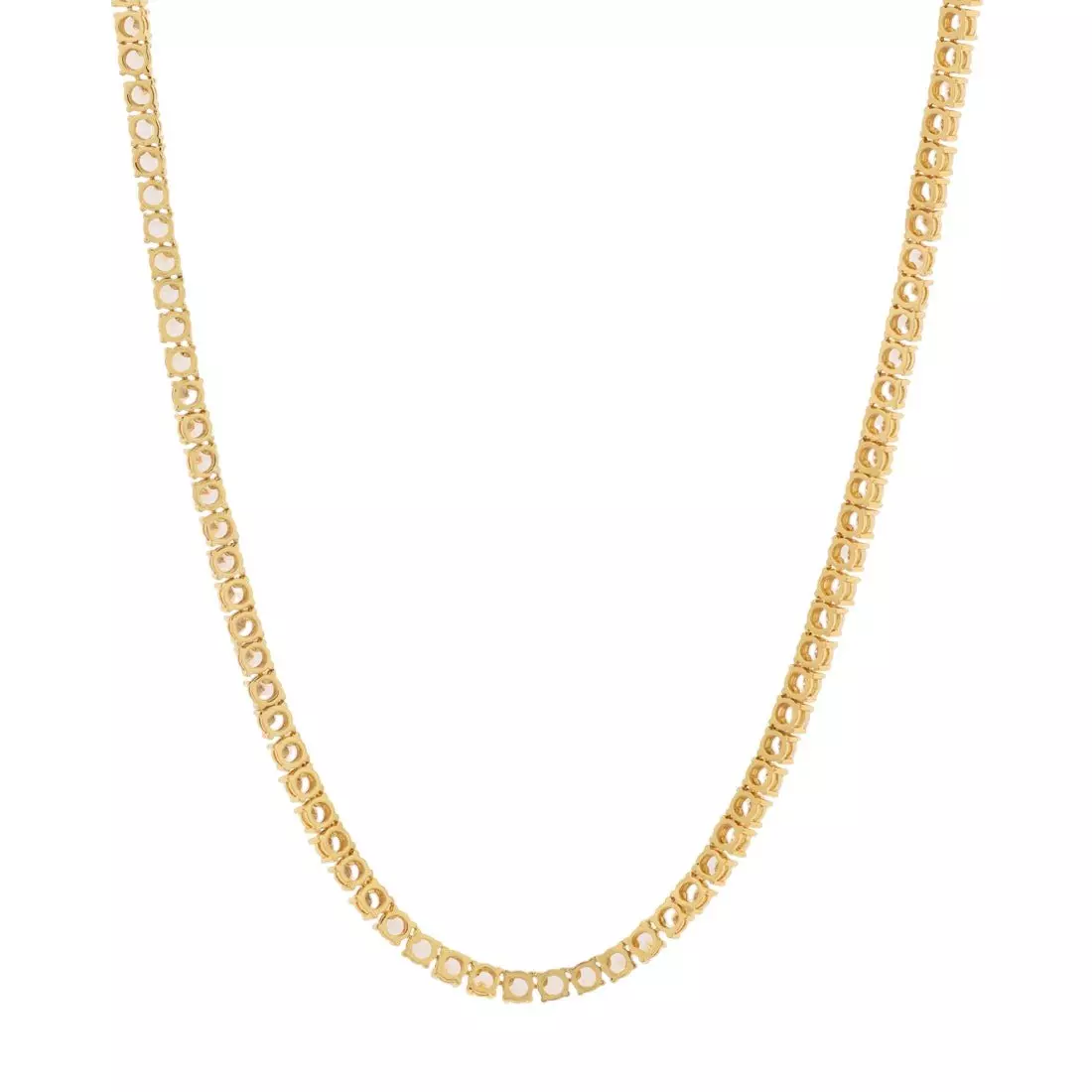 King Ice 4mm Tennis Chain - Gold - GOLD