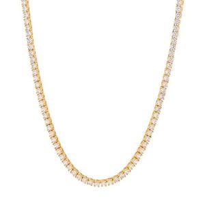 King Ice 4mm Tennis Chain - Gold - GOLD