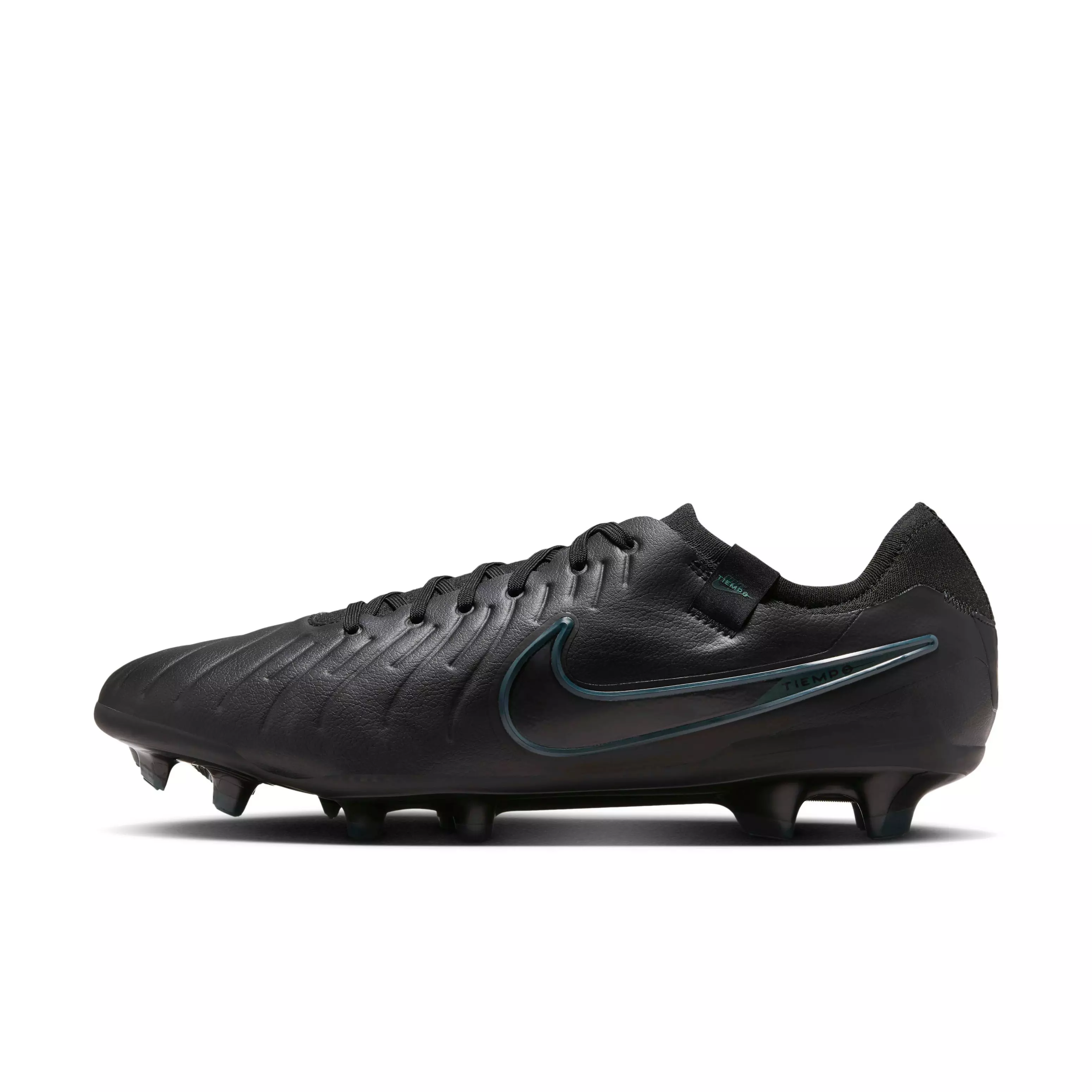 Nike Tiempo Legend 10 Pro FG "Black/Deep Jungle/Black" Men's Soccer Cleat - BLACK/JUNGLE/BLACK