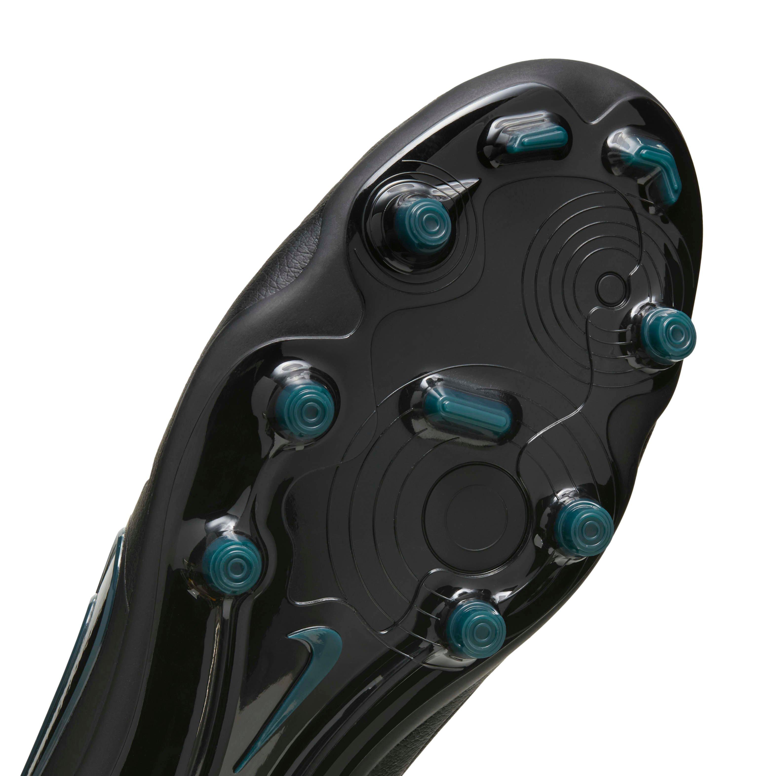 Nike Tiempo Legend 10 Pro FG "Black/Deep Jungle/Black" Men's Soccer Cleat - BLACK/JUNGLE/BLACK Thumbnail View 7