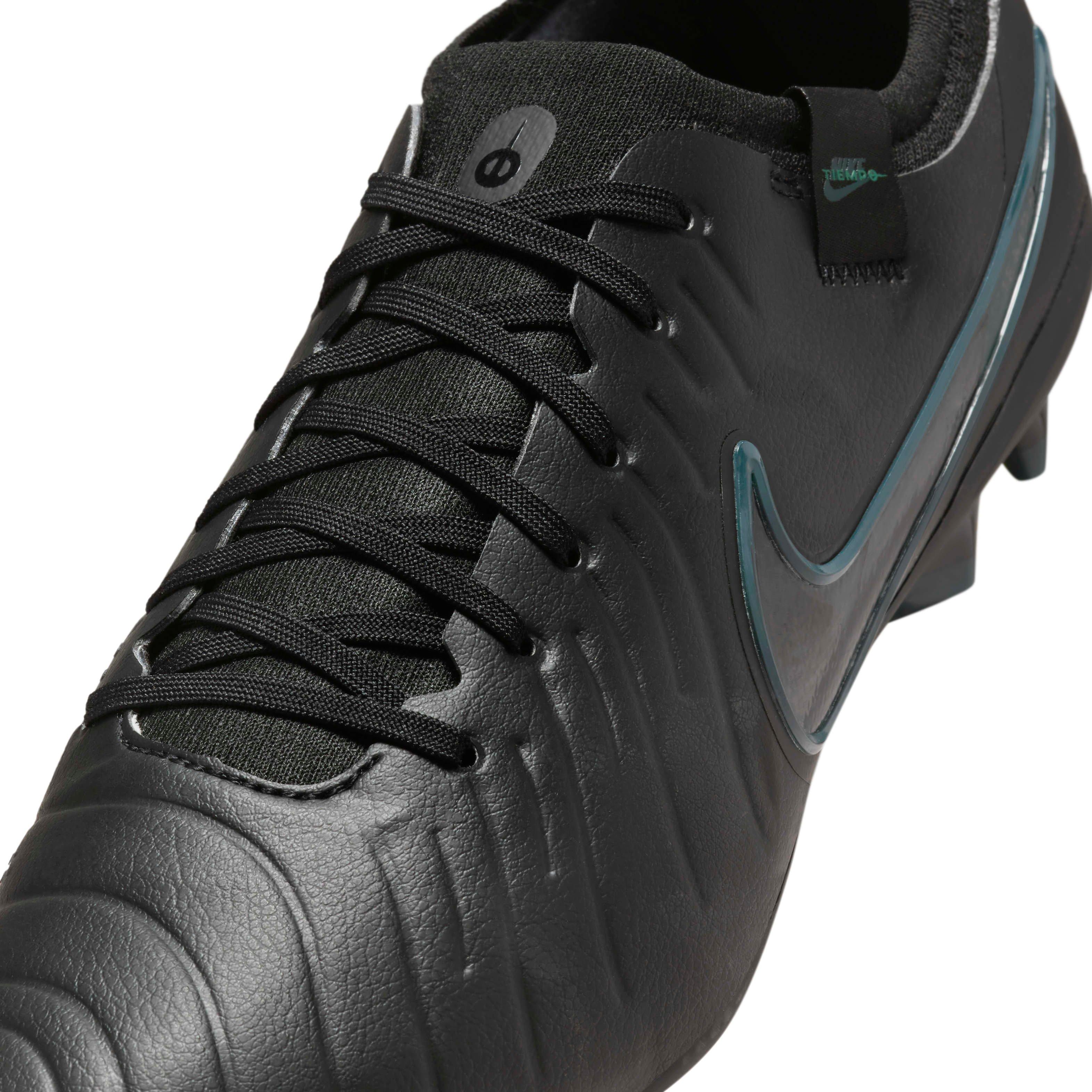 Nike Tiempo Legend 10 Pro FG "Black/Deep Jungle/Black" Men's Soccer Cleat - BLACK/JUNGLE/BLACK Thumbnail View 8