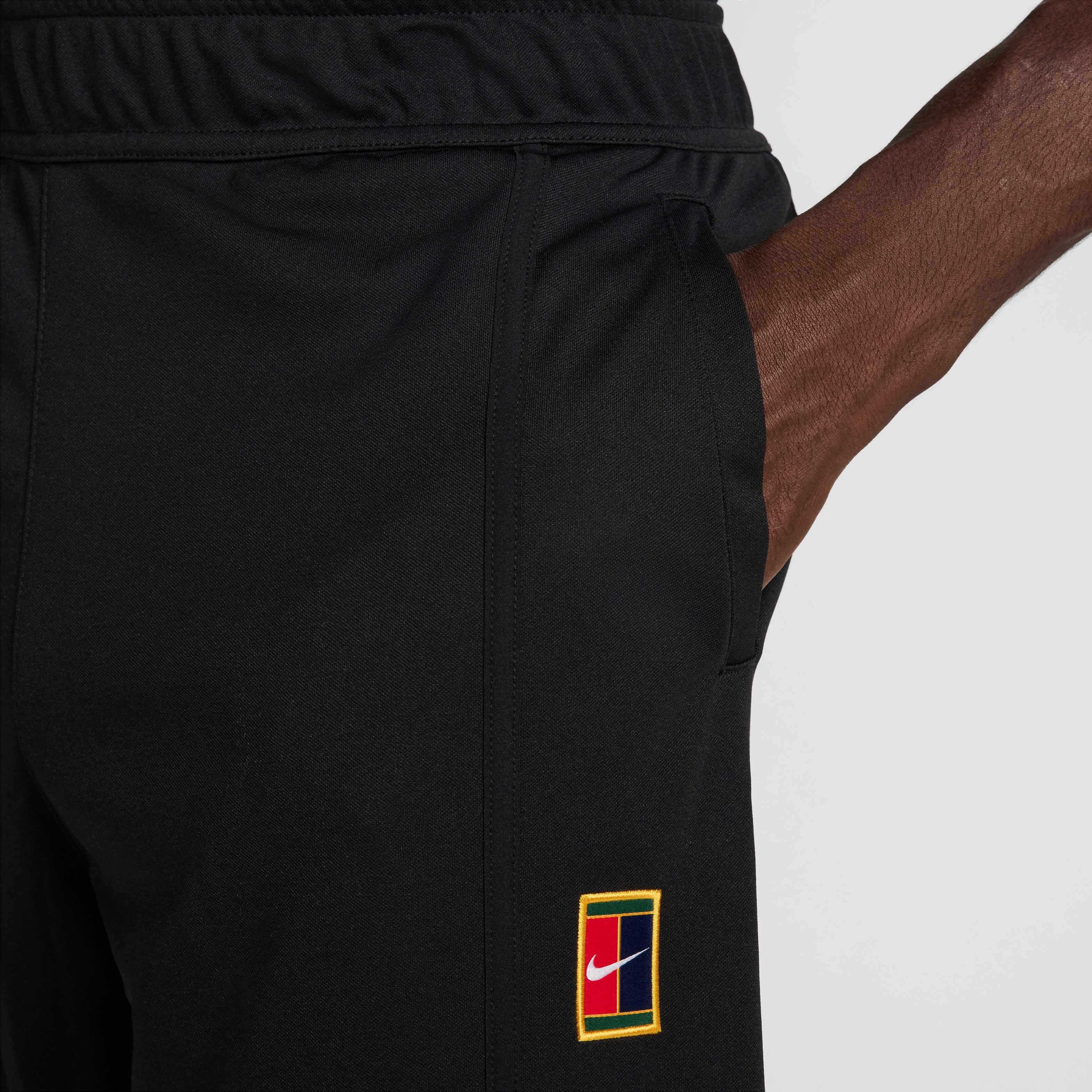 NikeCourt Men's Heritage Suit Tennis Pants - BLACK Thumbnail View 4