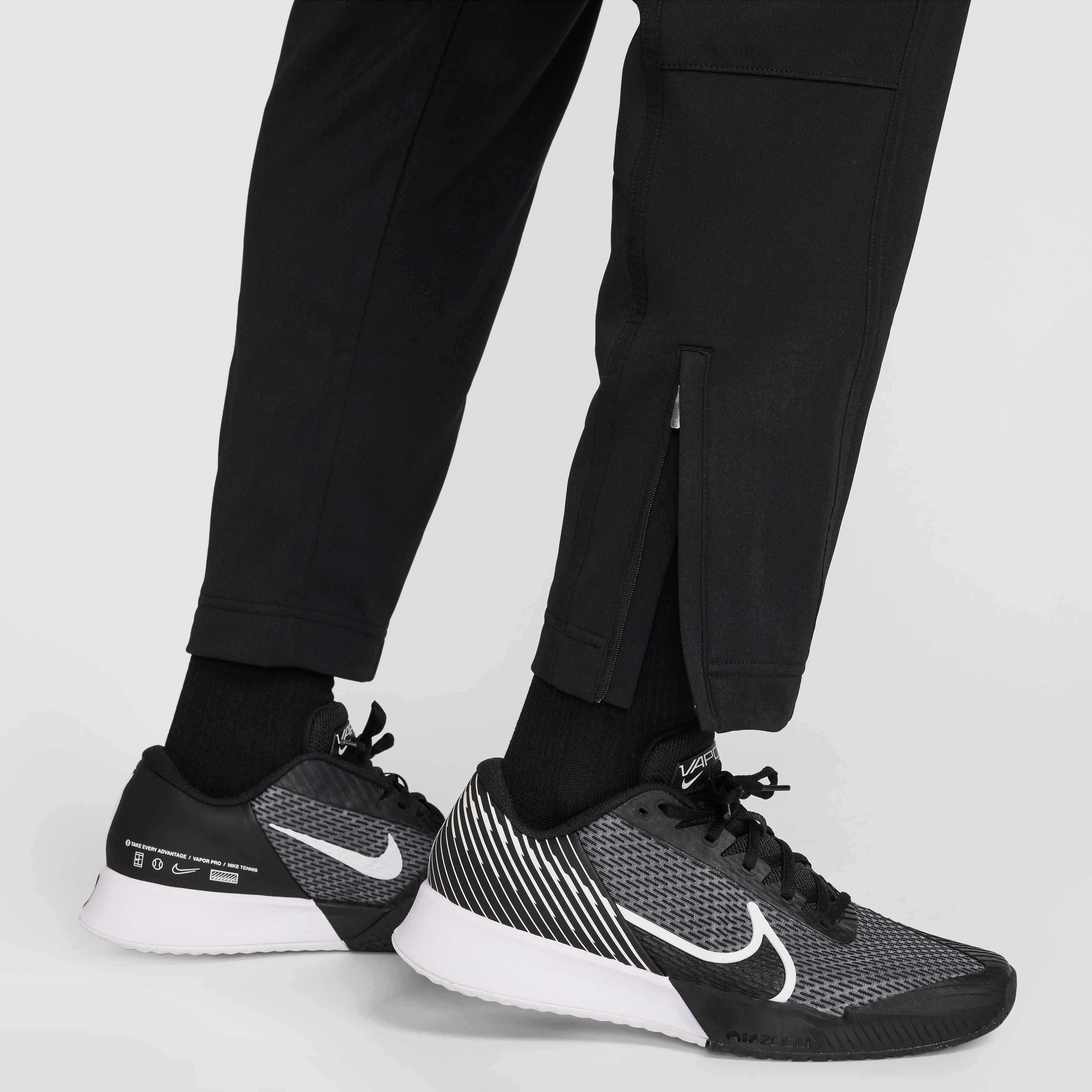NikeCourt Men's Heritage Suit Tennis Pants - BLACK Thumbnail View 5