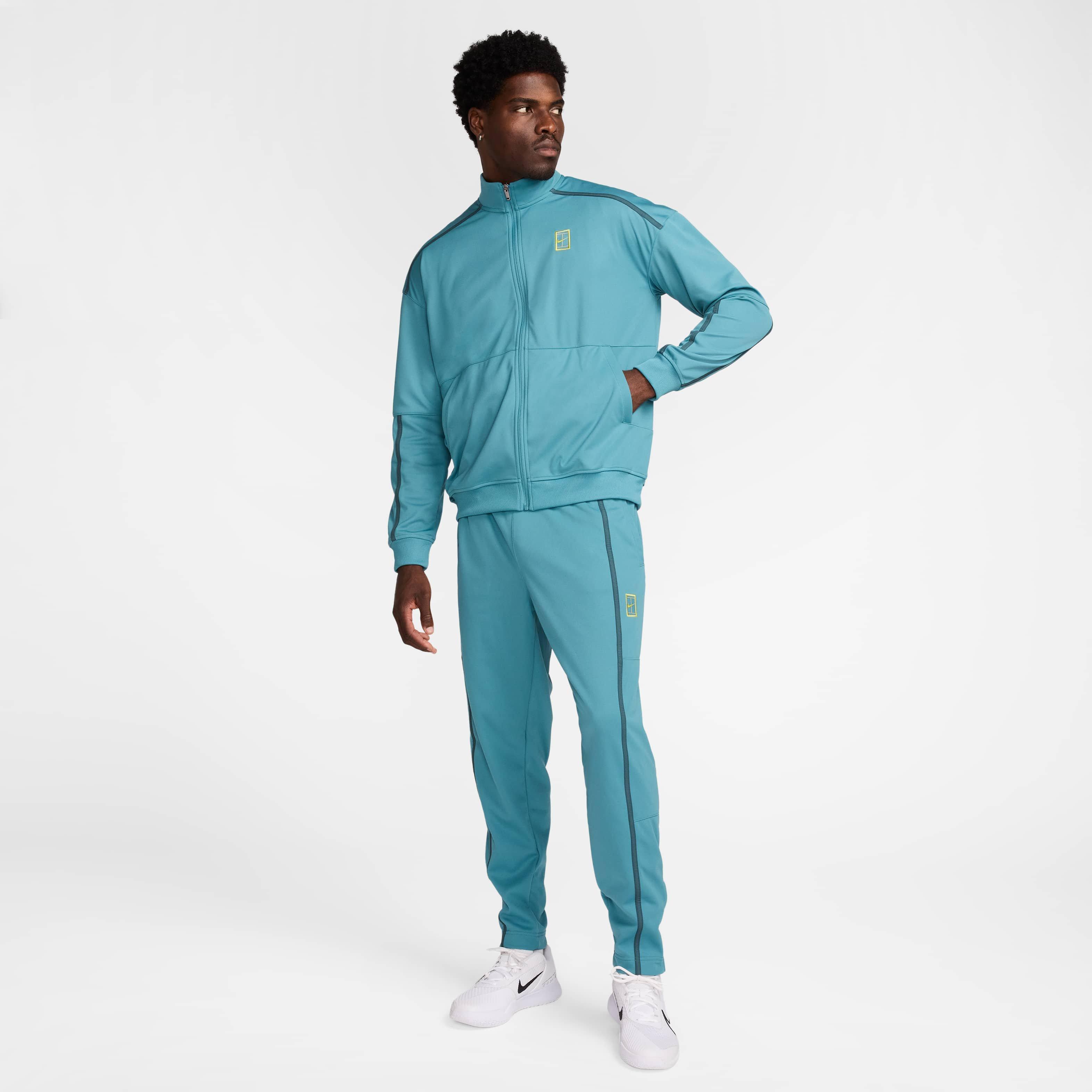 NikeCourt Men's Heritage Suit Tennis Pants - TEAL Thumbnail View 6