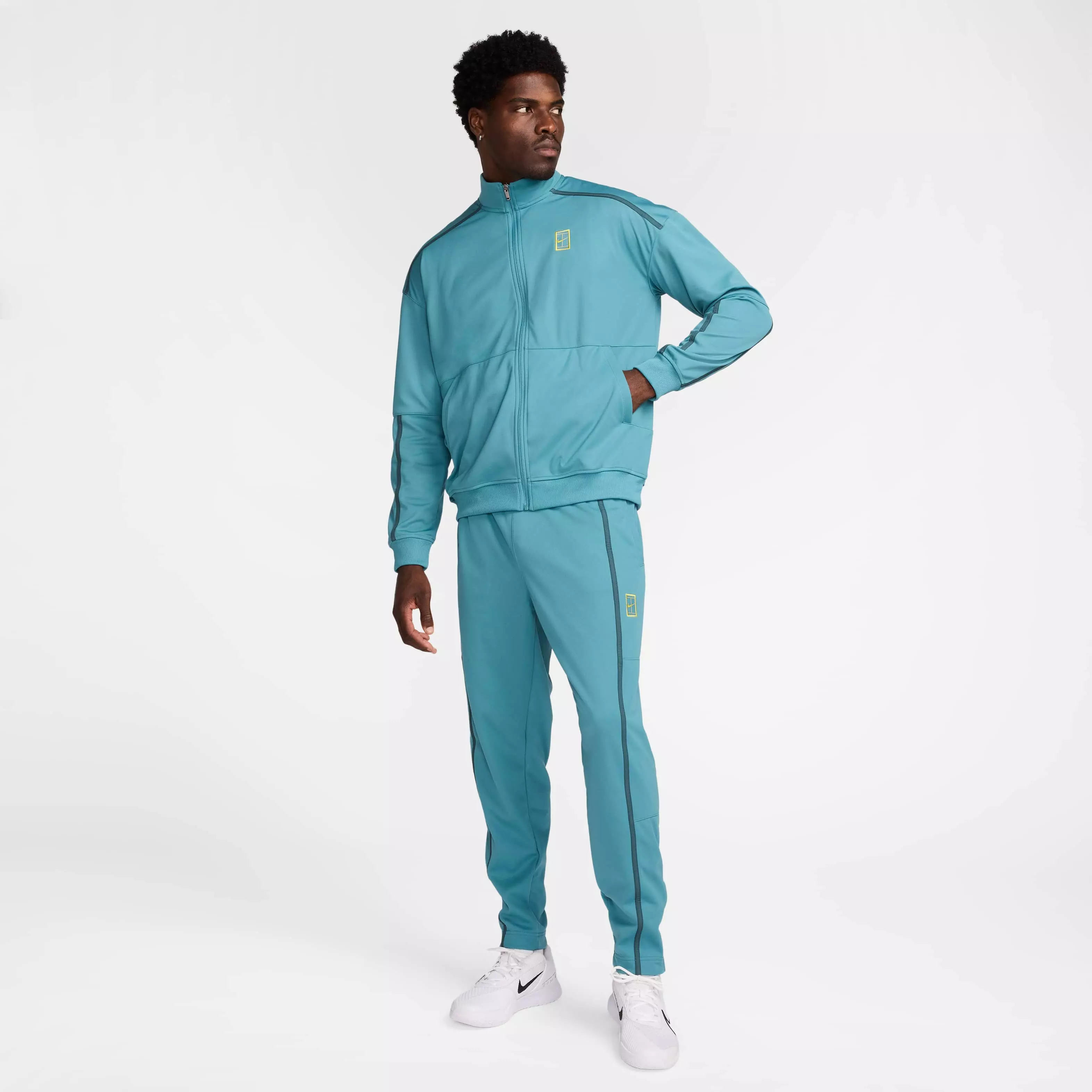 NikeCourt Men's Heritage Suit Tennis Pants - TEAL