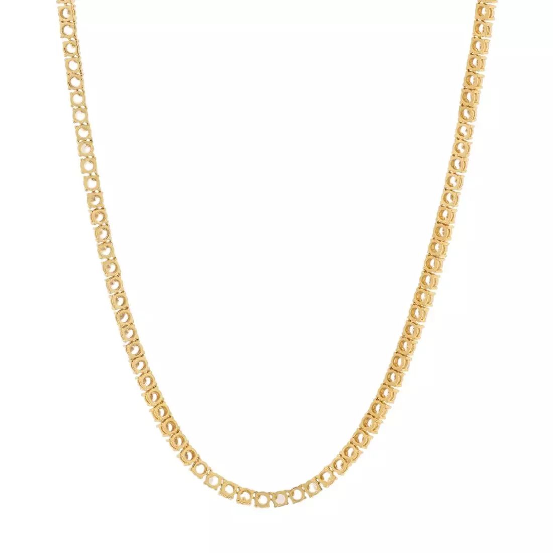 King Ice 4mm Tennis Chain - Gold - GOLD