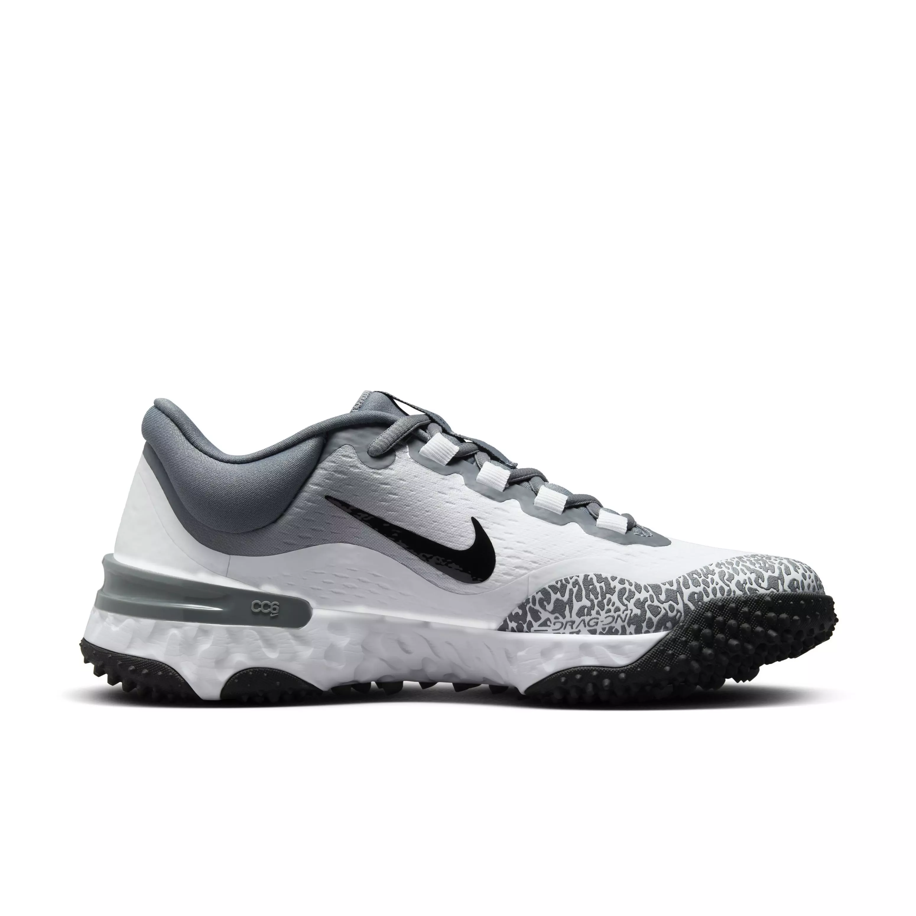 Nike Alpha Huarache Elite 4 Turf "Light Smoke Grey/Black/Photon Dust" Women's Softball Shoe - LT GREY/BLACK/DUST
