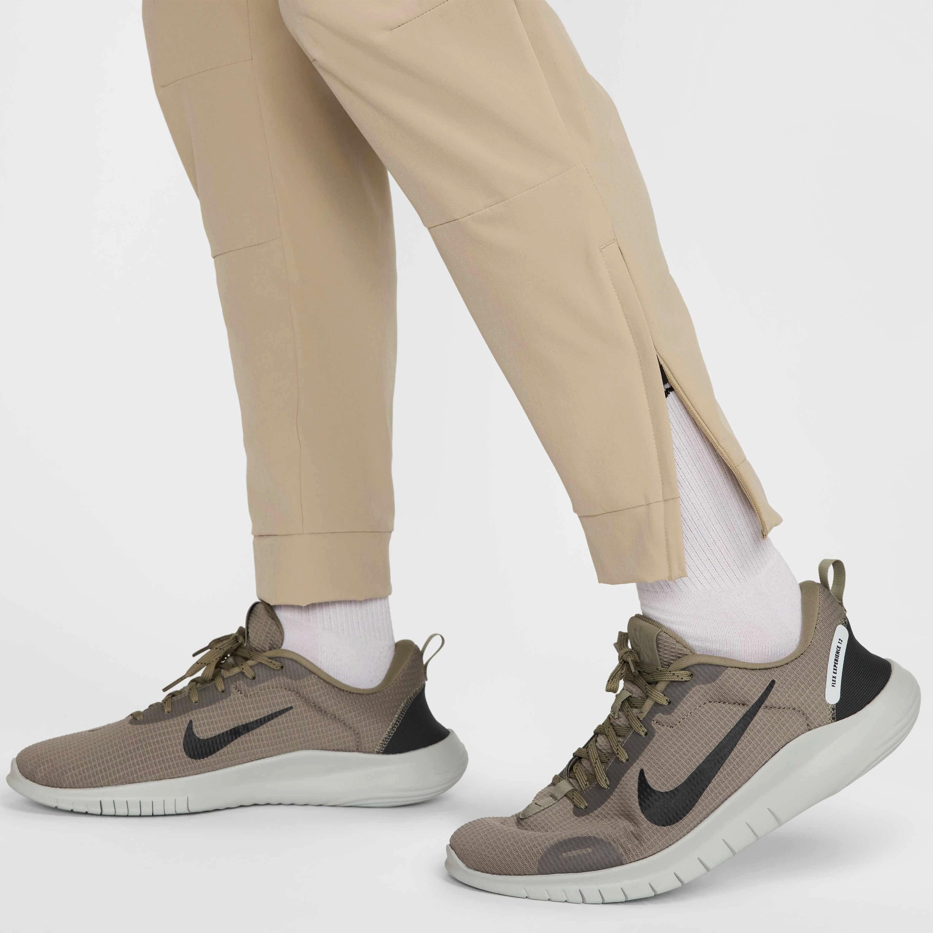 Nike Men's Unlimited Dri-FIT Zippered Cuff Versatile Pants - KHAKI Thumbnail View 6