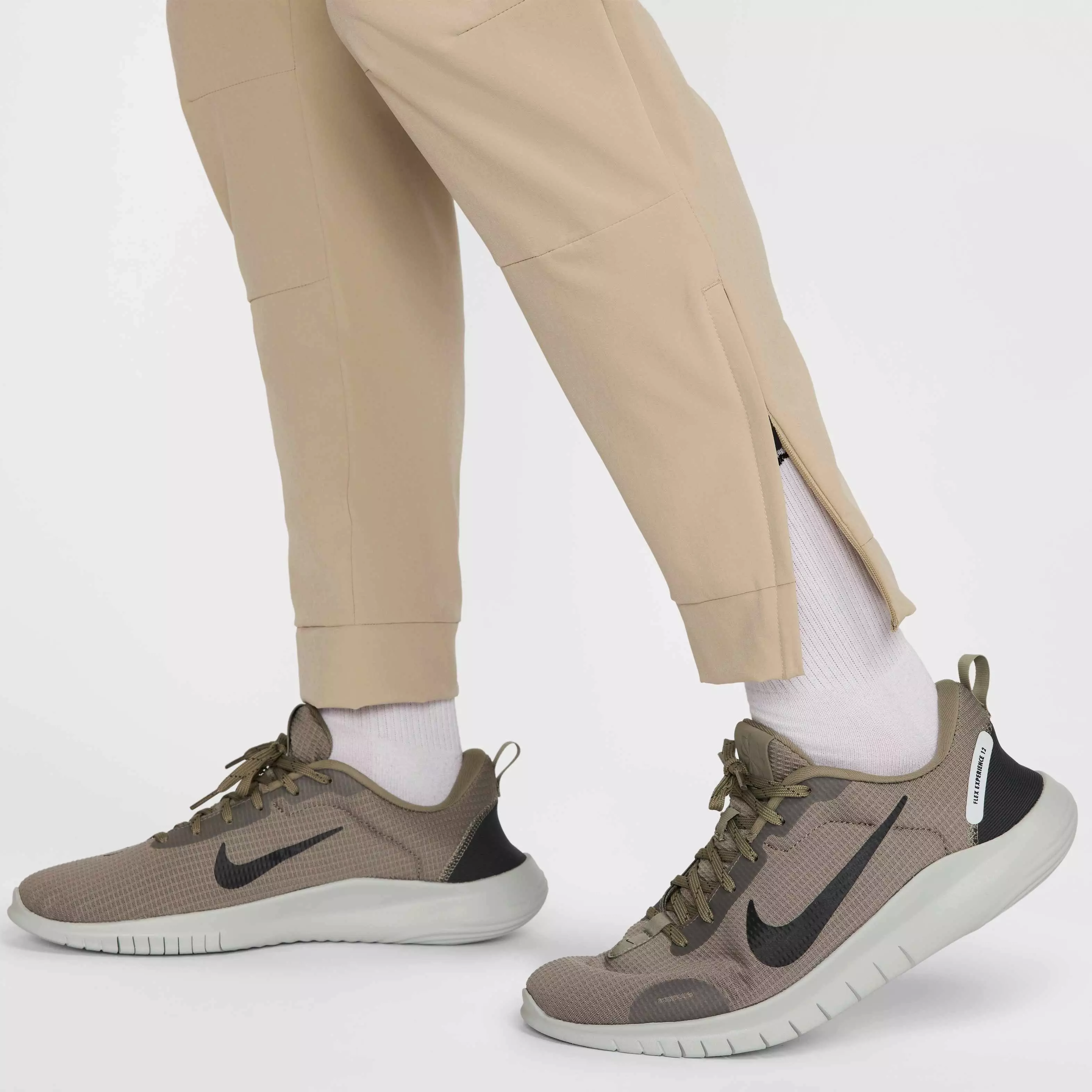 Nike Men's Unlimited Dri-FIT Zippered Cuff Versatile Pants - KHAKI