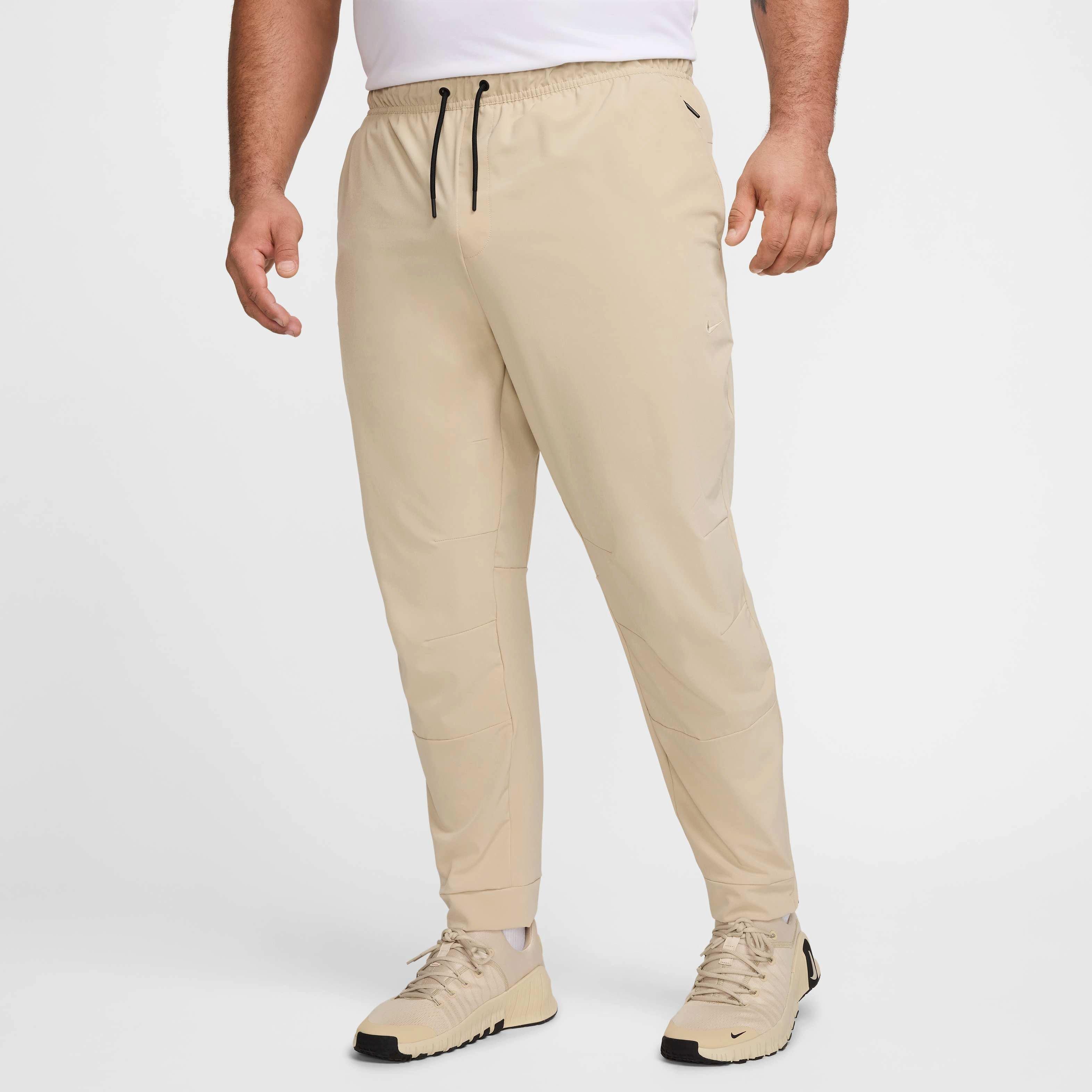 Nike Men's Unlimited Dri-FIT Zippered Cuff Versatile Pants - KHAKI Thumbnail View 8