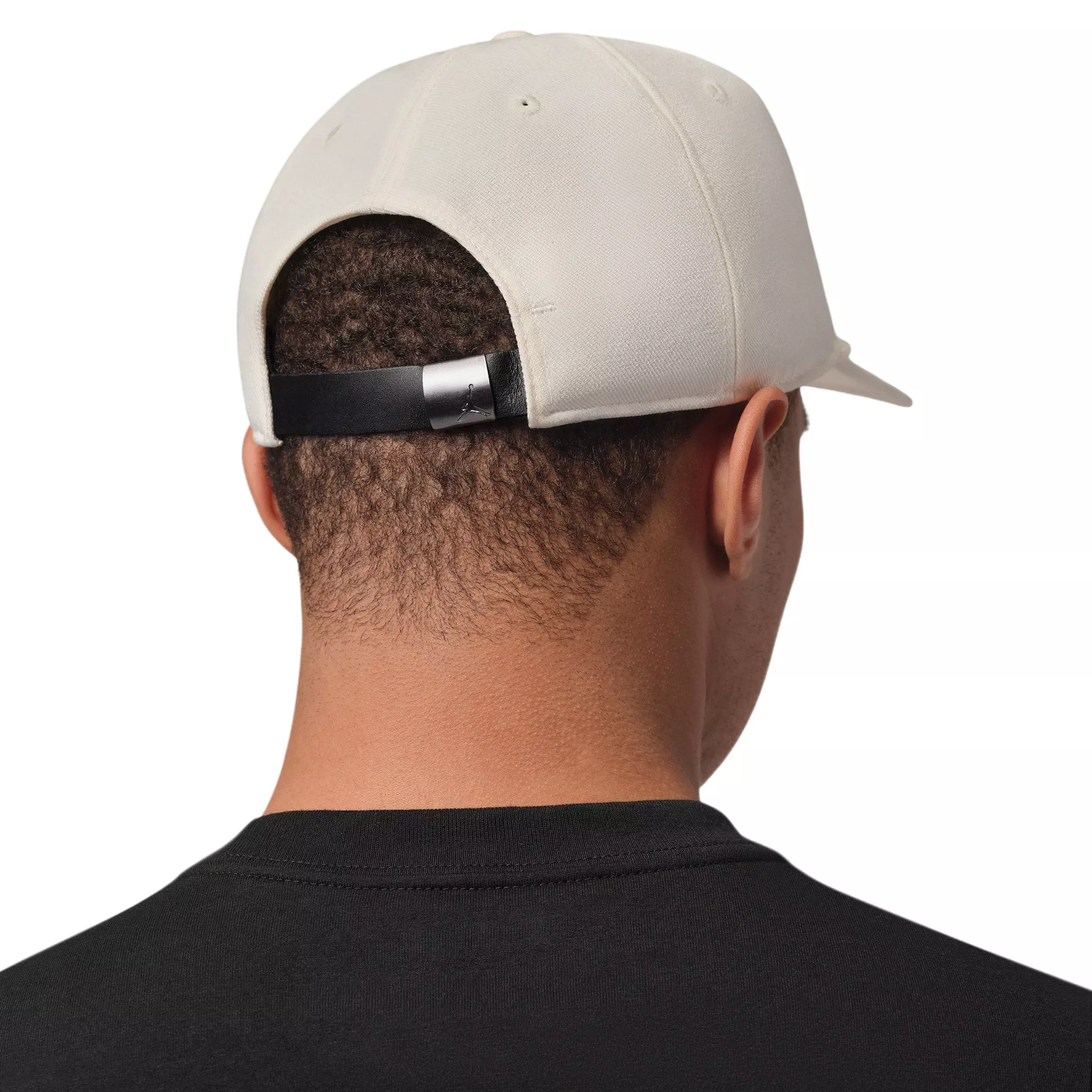 Jordan Flight Club Pro Unstructured Flat Bill Hat-Pale Ivory/Black - IVORY/BLACK