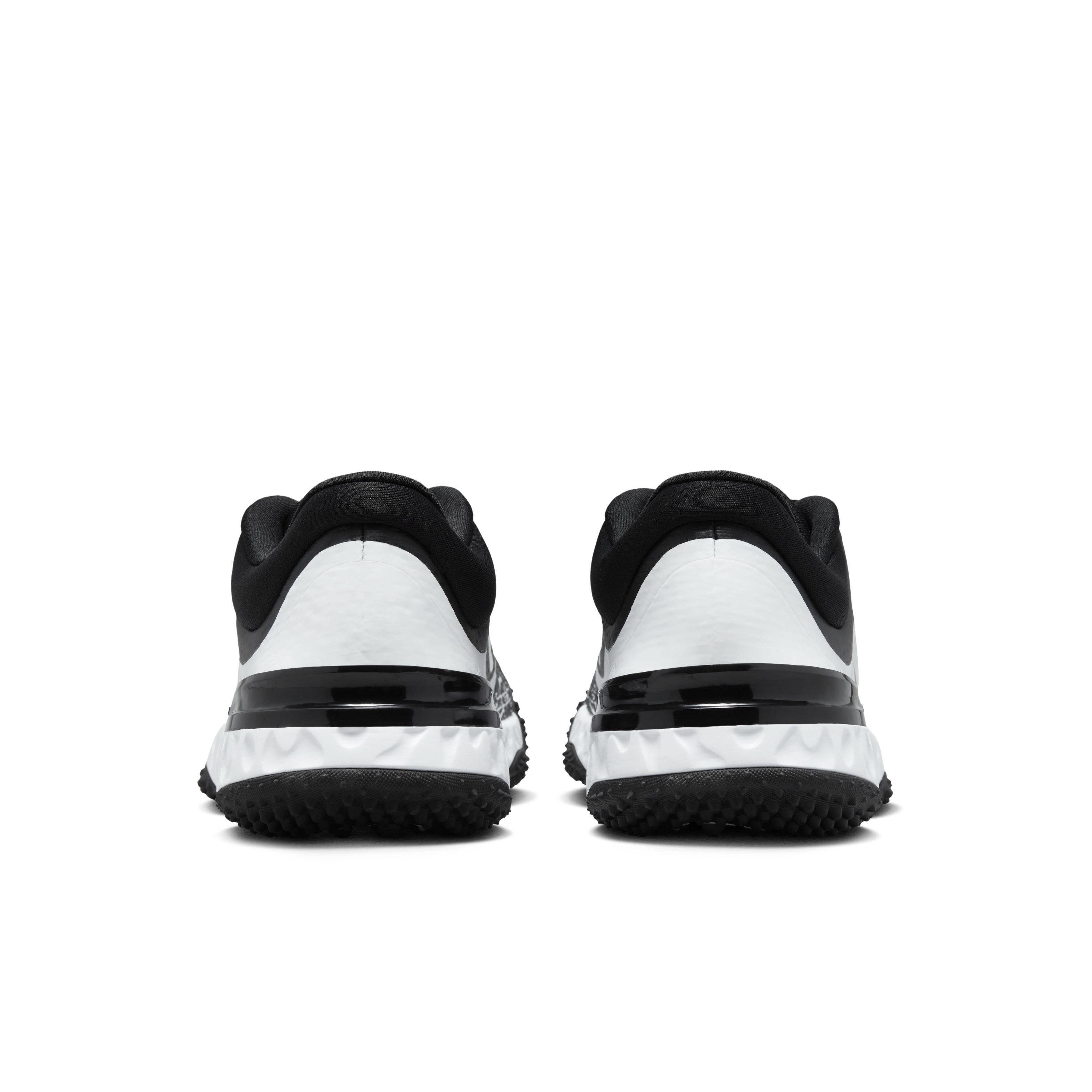 Nike Alpha Huarache Elite 4 Turf "Black/White/Iron Grey" Women's Softball Shoe - BLACK/WHITE/GREY Thumbnail View 5