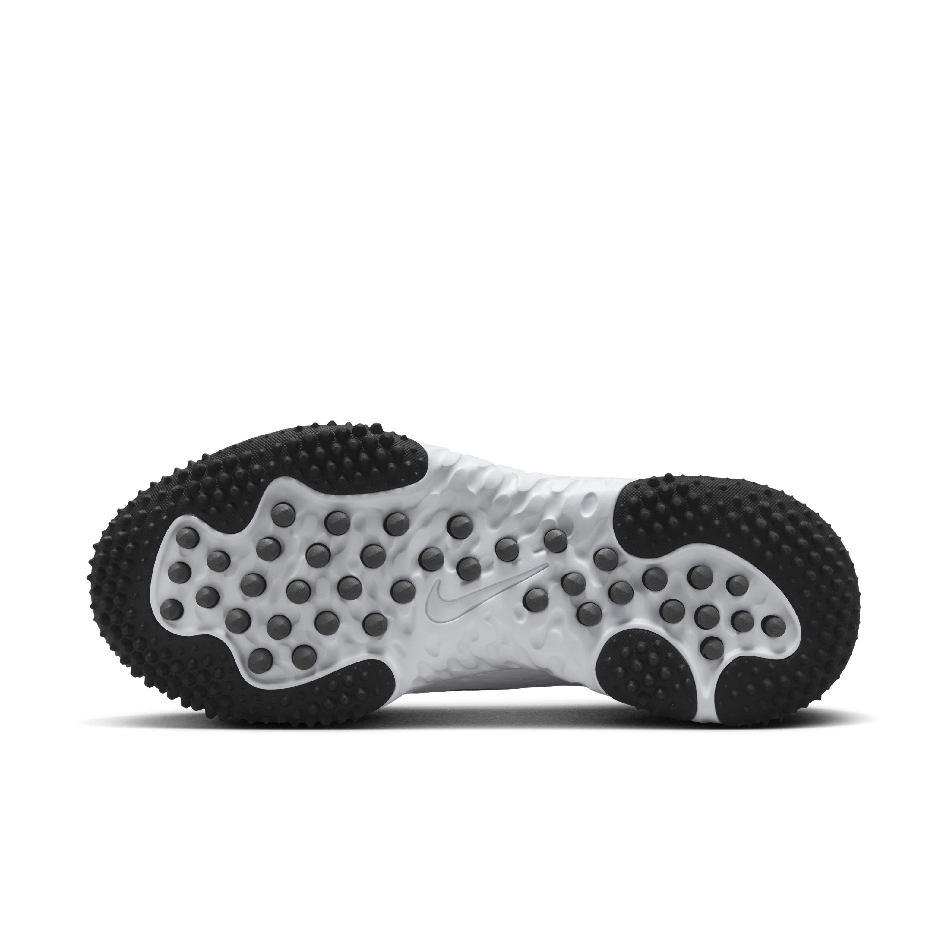 Nike Alpha Huarache Elite 4 Turf "Black/White/Iron Grey" Women's Softball Shoe - BLACK/WHITE/GREY Thumbnail View 6