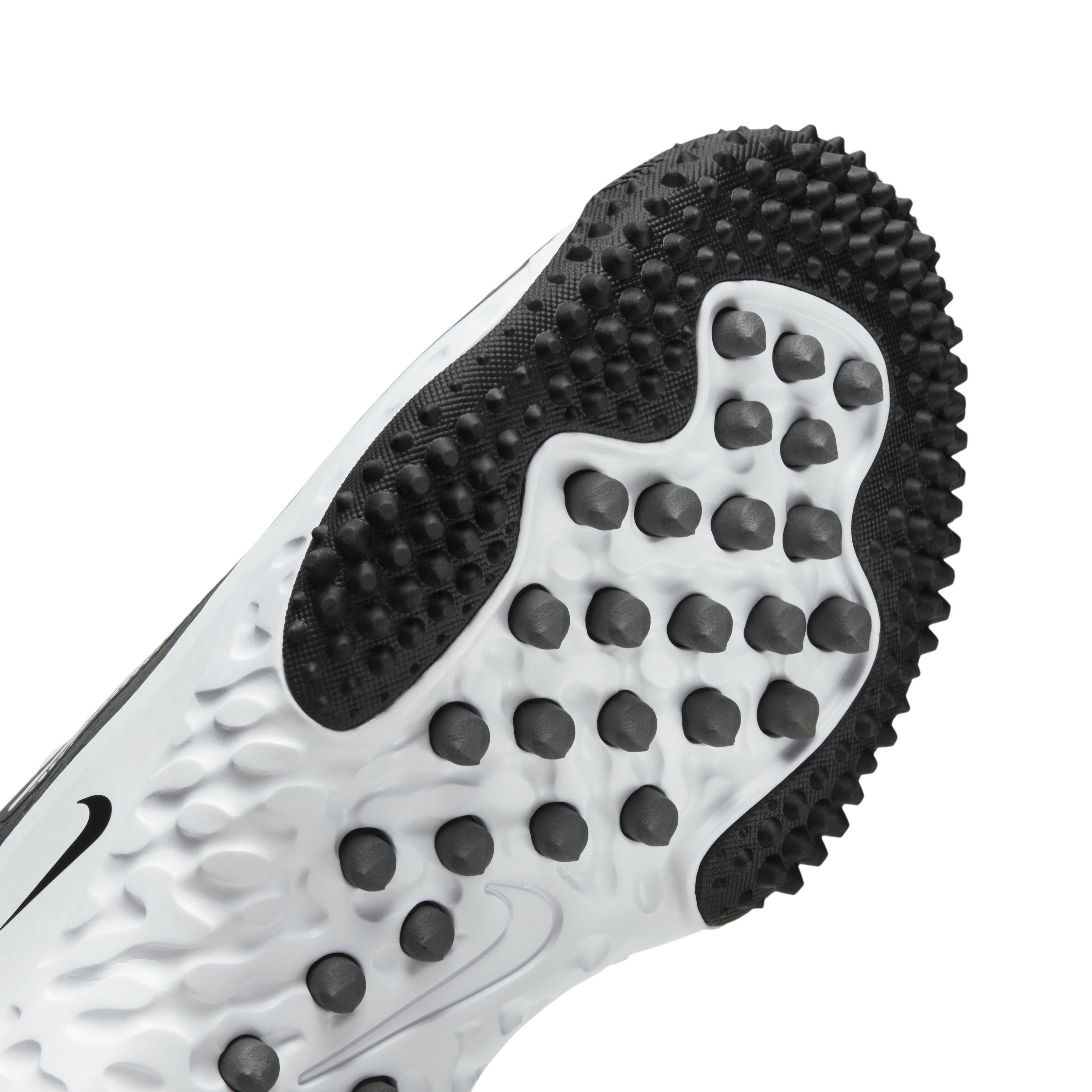 Nike Alpha Huarache Elite 4 Turf "Black/White/Iron Grey" Women's Softball Shoe - BLACK/WHITE/GREY Thumbnail View 7