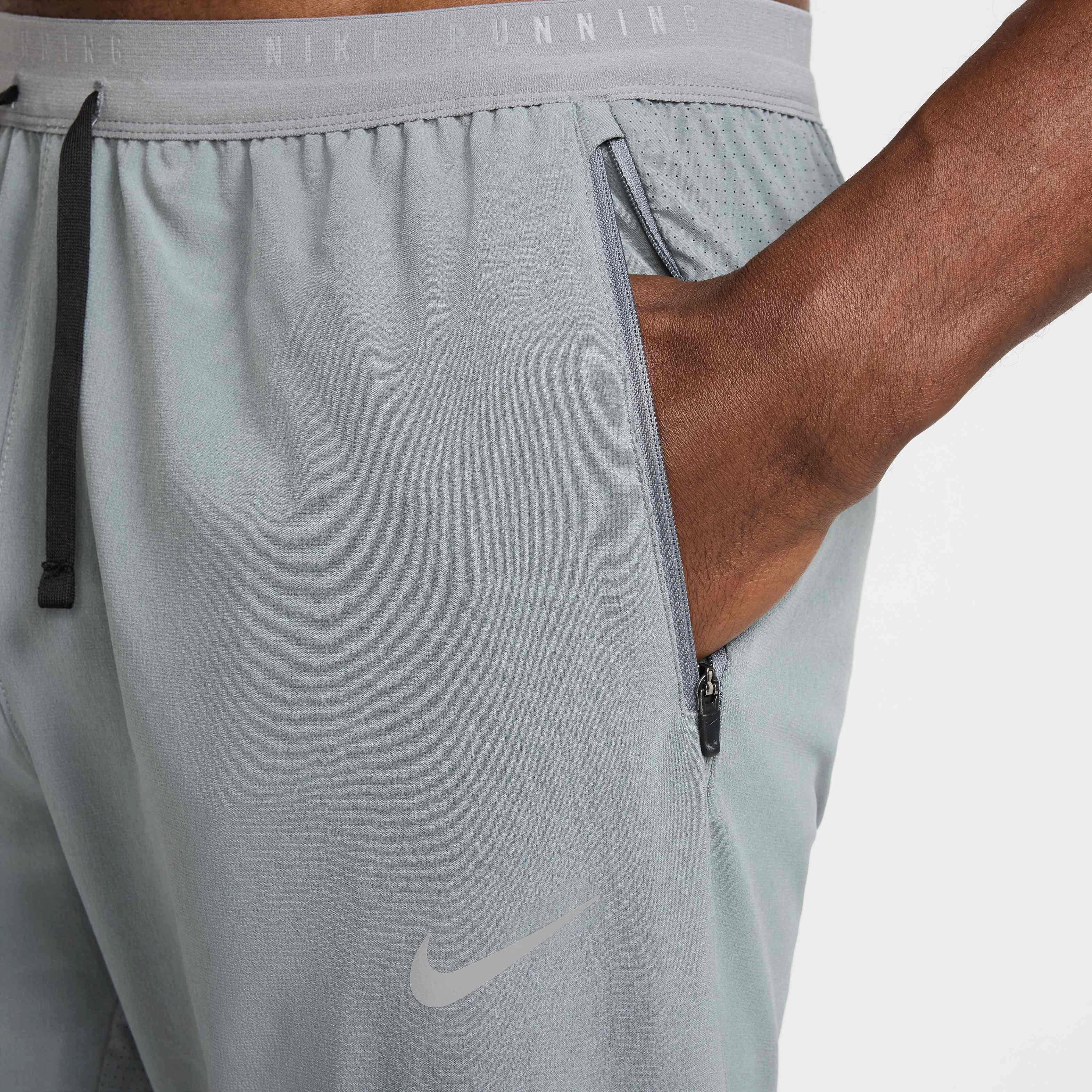 Nike Men's Stride Dri-FIT Woven Running Pants - GREY Thumbnail View 3