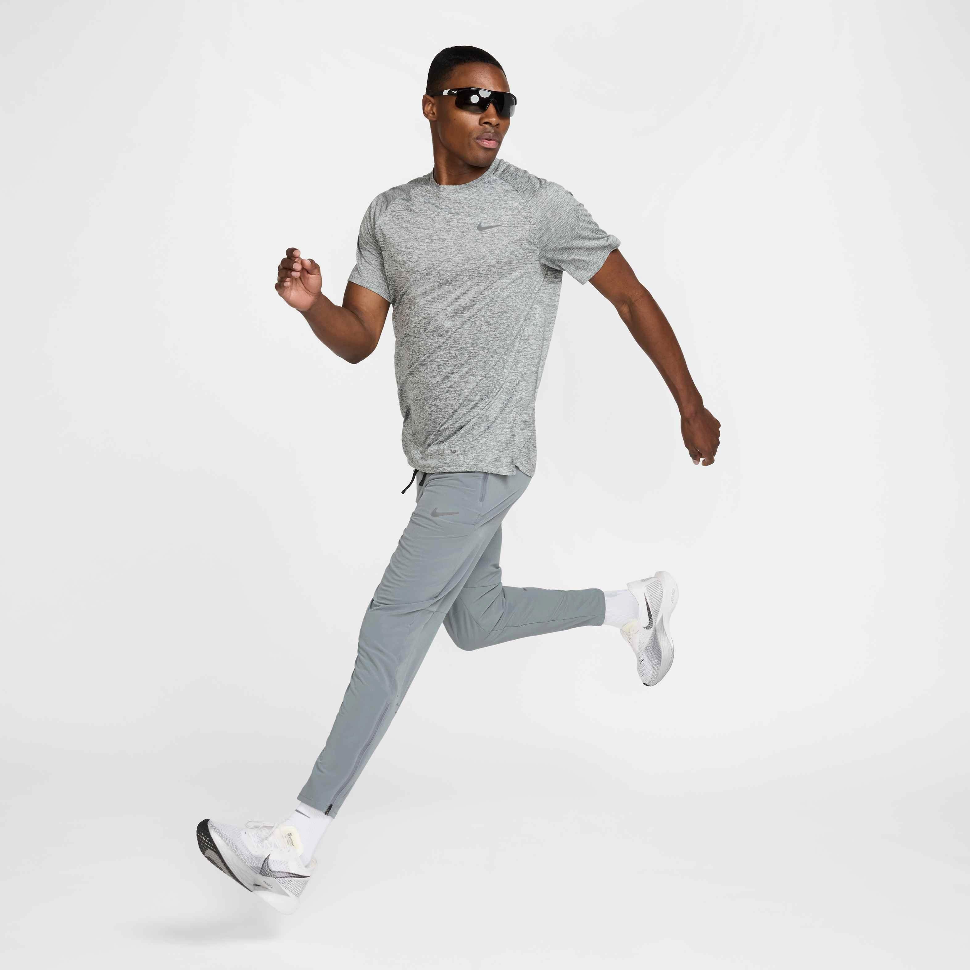 Nike Men's Stride Dri-FIT Woven Running Pants - GREY Thumbnail View 6