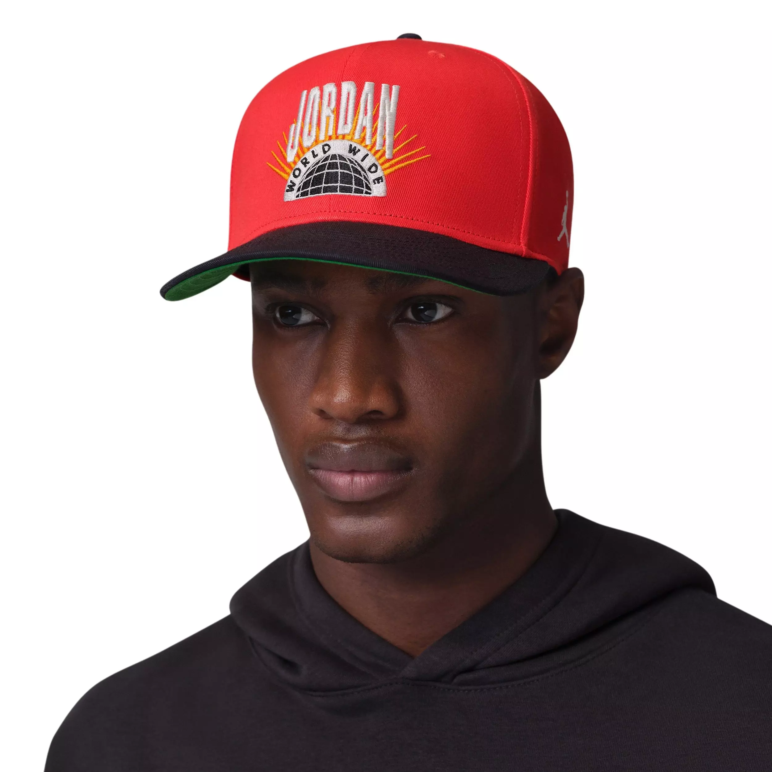 Jordan Essentials Pro Structured Flat Bill Hat - RED