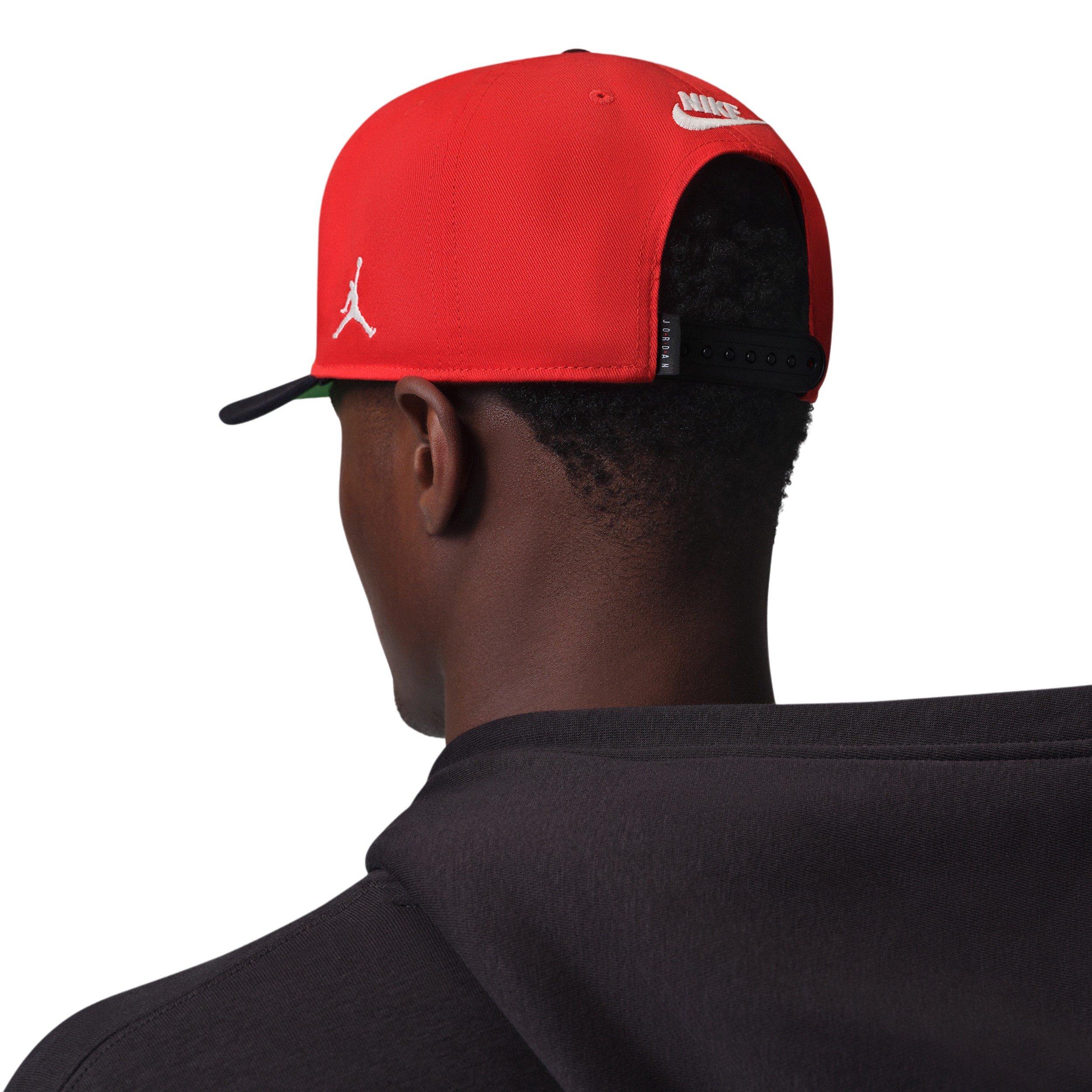 Jordan Essentials Pro Structured Flat Bill Hat - RED Thumbnail View 2