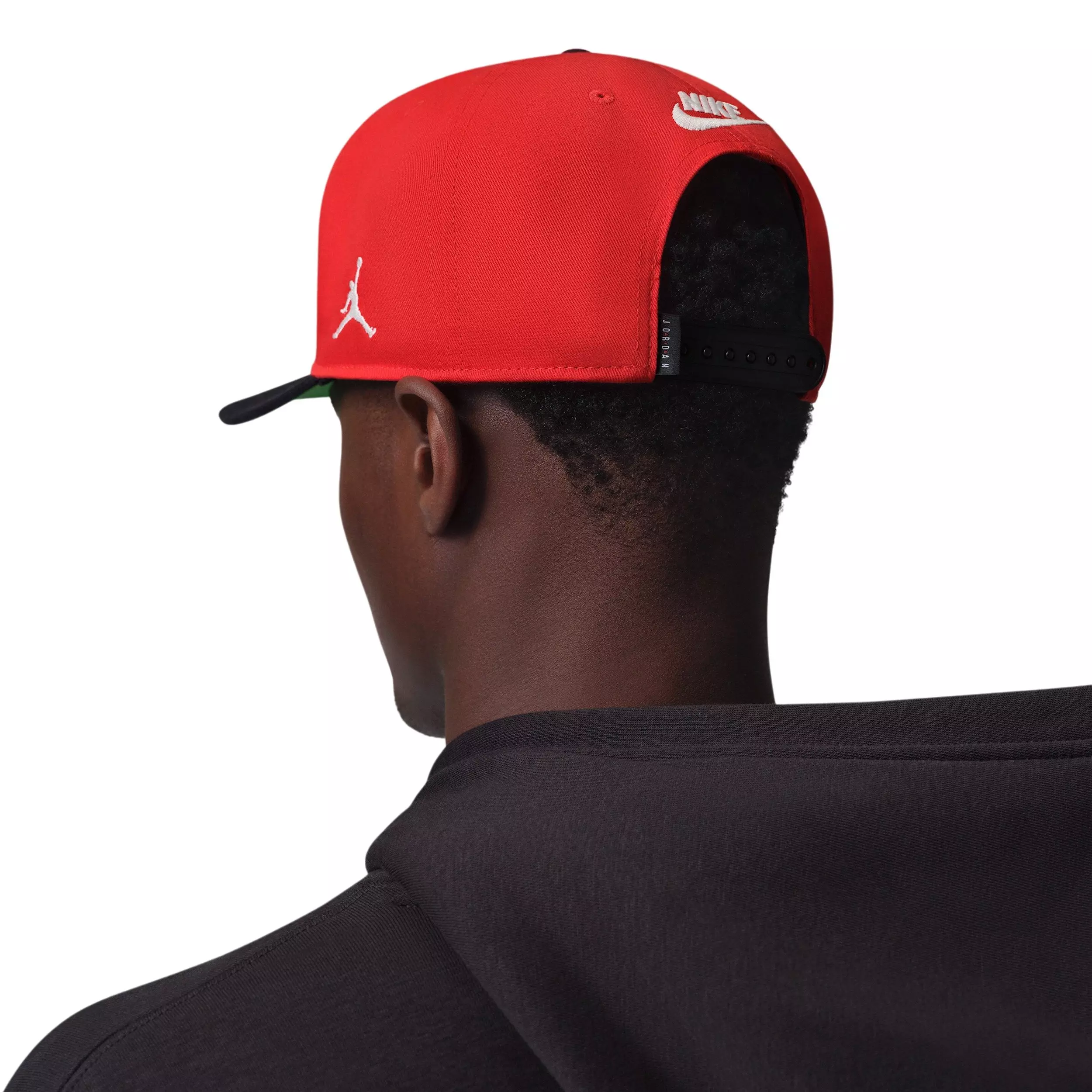 Jordan Essentials Pro Structured Flat Bill Hat - RED