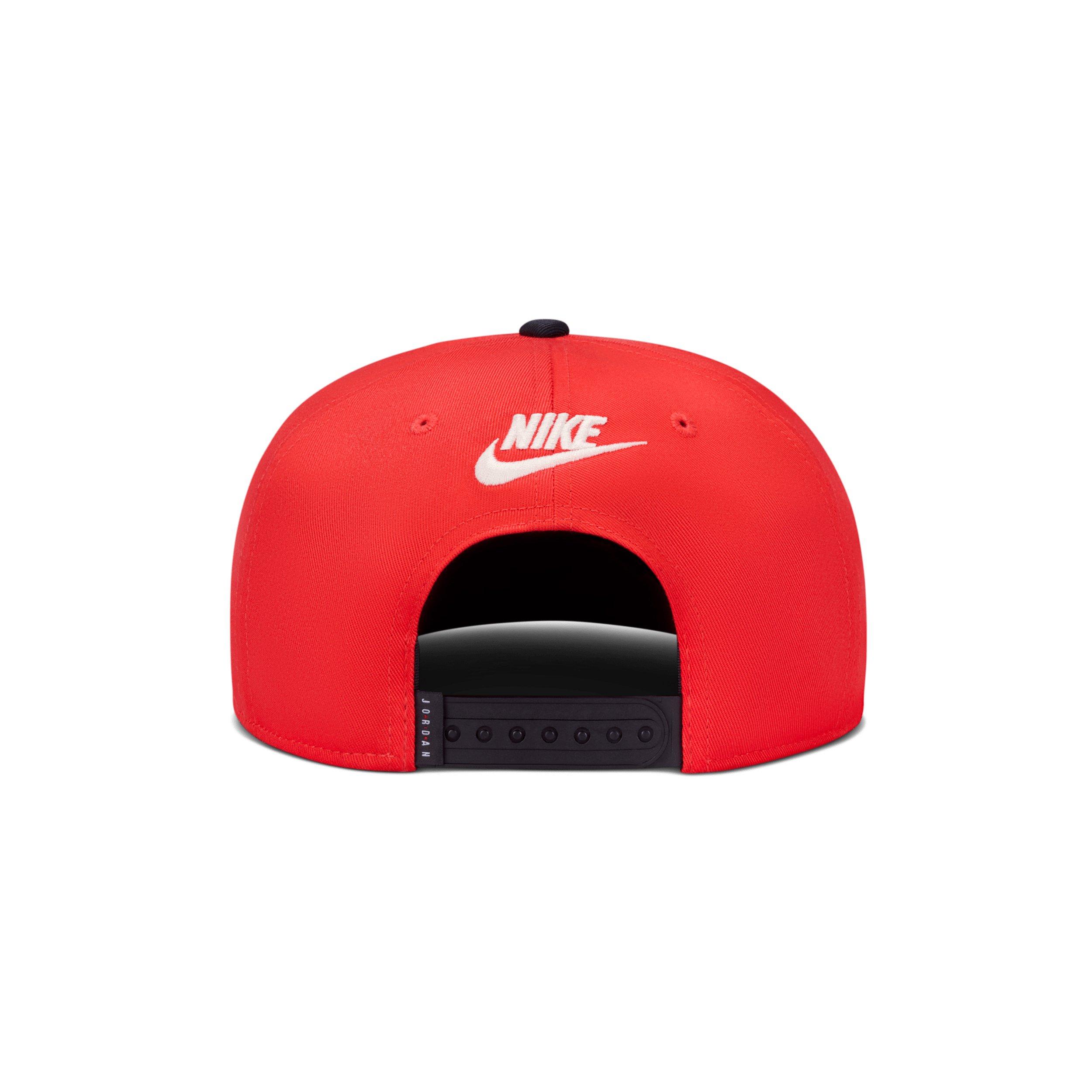 Jordan Essentials Pro Structured Flat Bill Hat - RED Thumbnail View 6