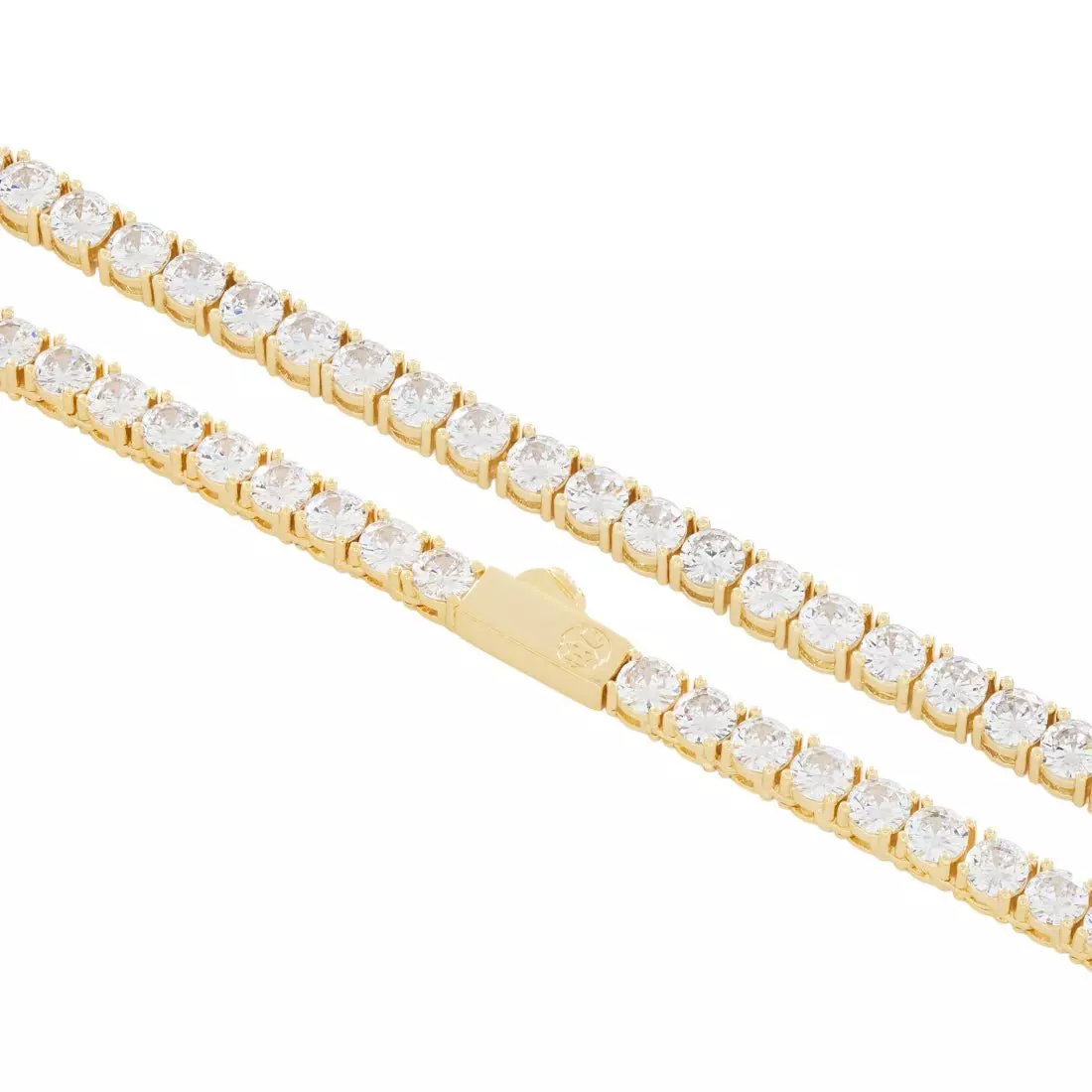 King Ice 5mm Tennis Chain - Gold - GOLD