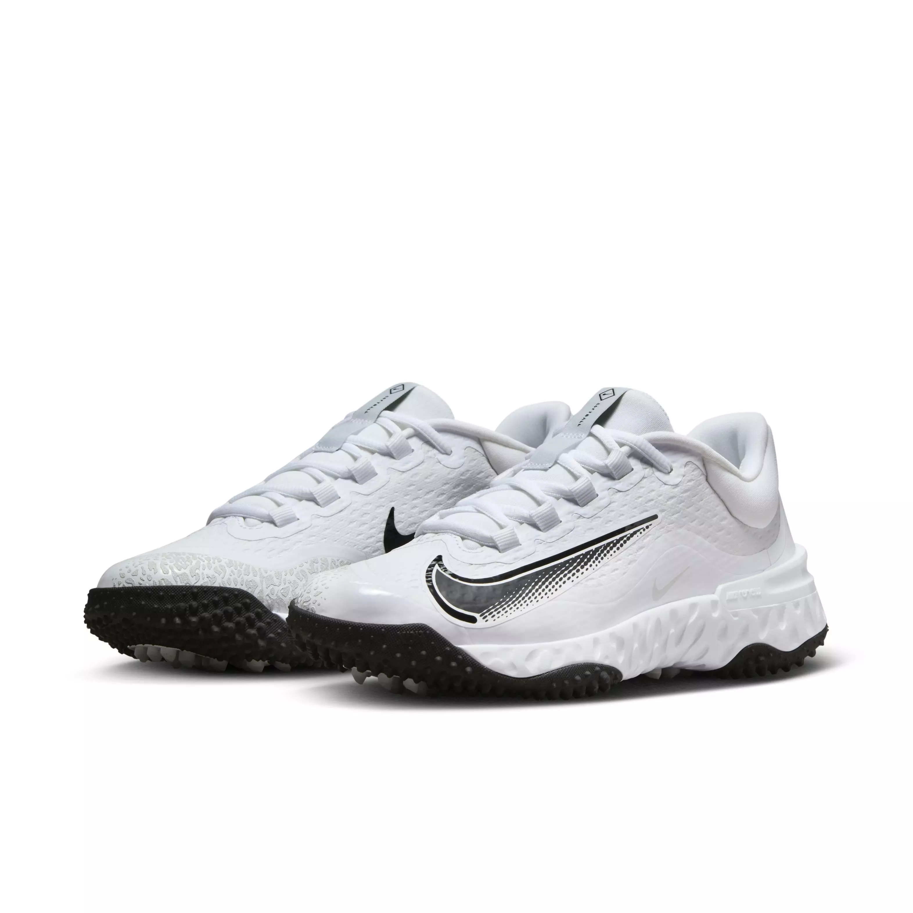 Nike Alpha Huarache Elite 4 Turf "White/Black/Photon Dust" Women's Softball Shoe - WHITE/BLACK/DUST
