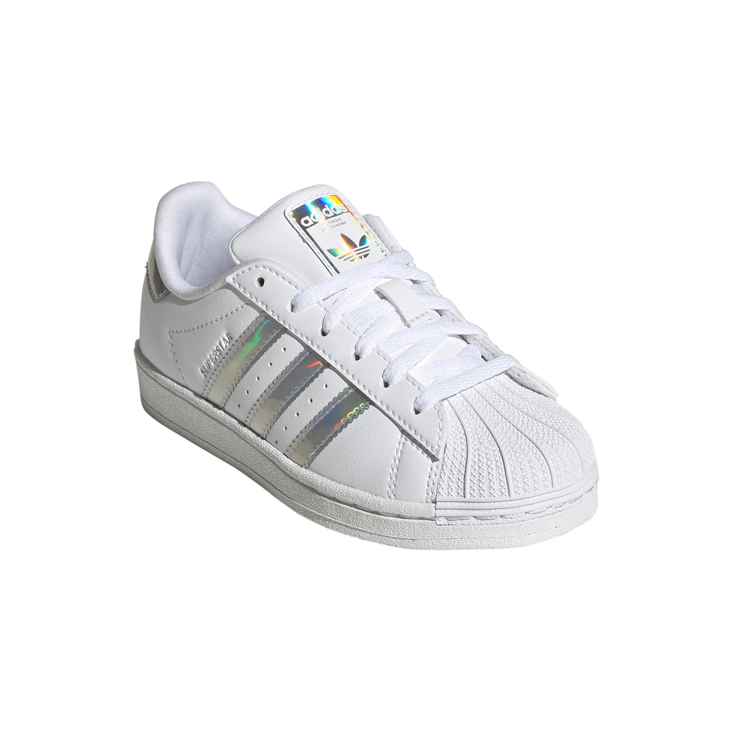 adidas Originals Superstar "Ftwr White/Sup Col/Sil Dawn" Preschool Girls' Shoe