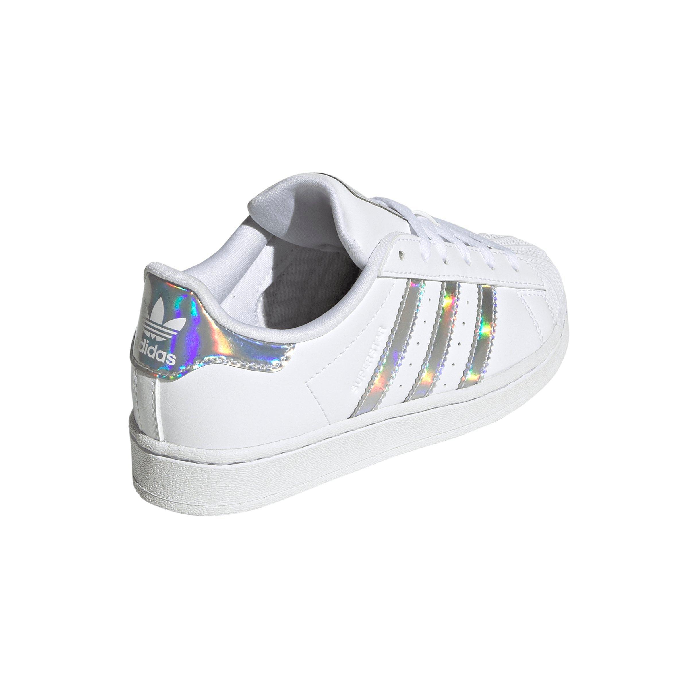 adidas Originals Superstar "Ftwr White/Sup Col/Sil Dawn" Preschool Girls' Shoe