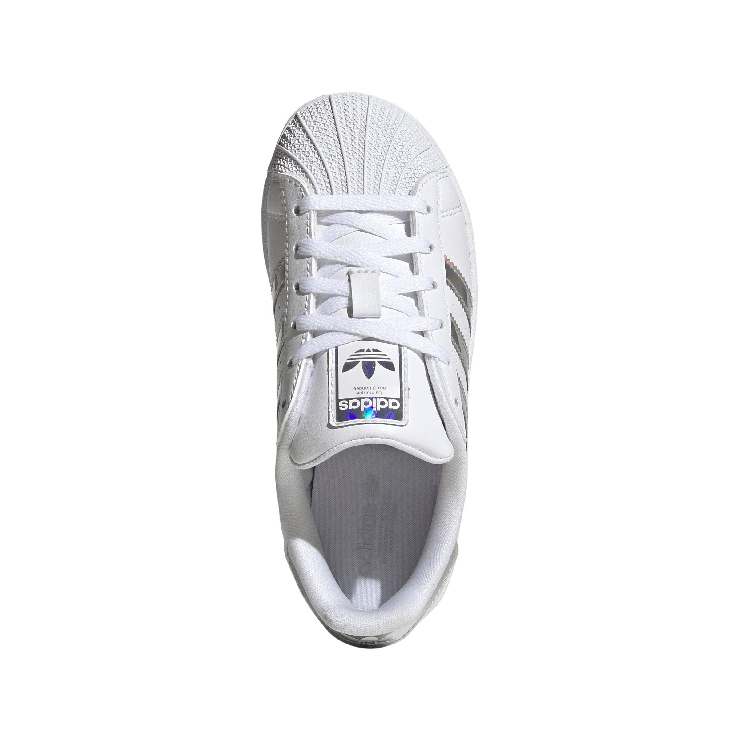 adidas Originals Superstar "Ftwr White/Sup Col/Sil Dawn" Preschool Girls' Shoe