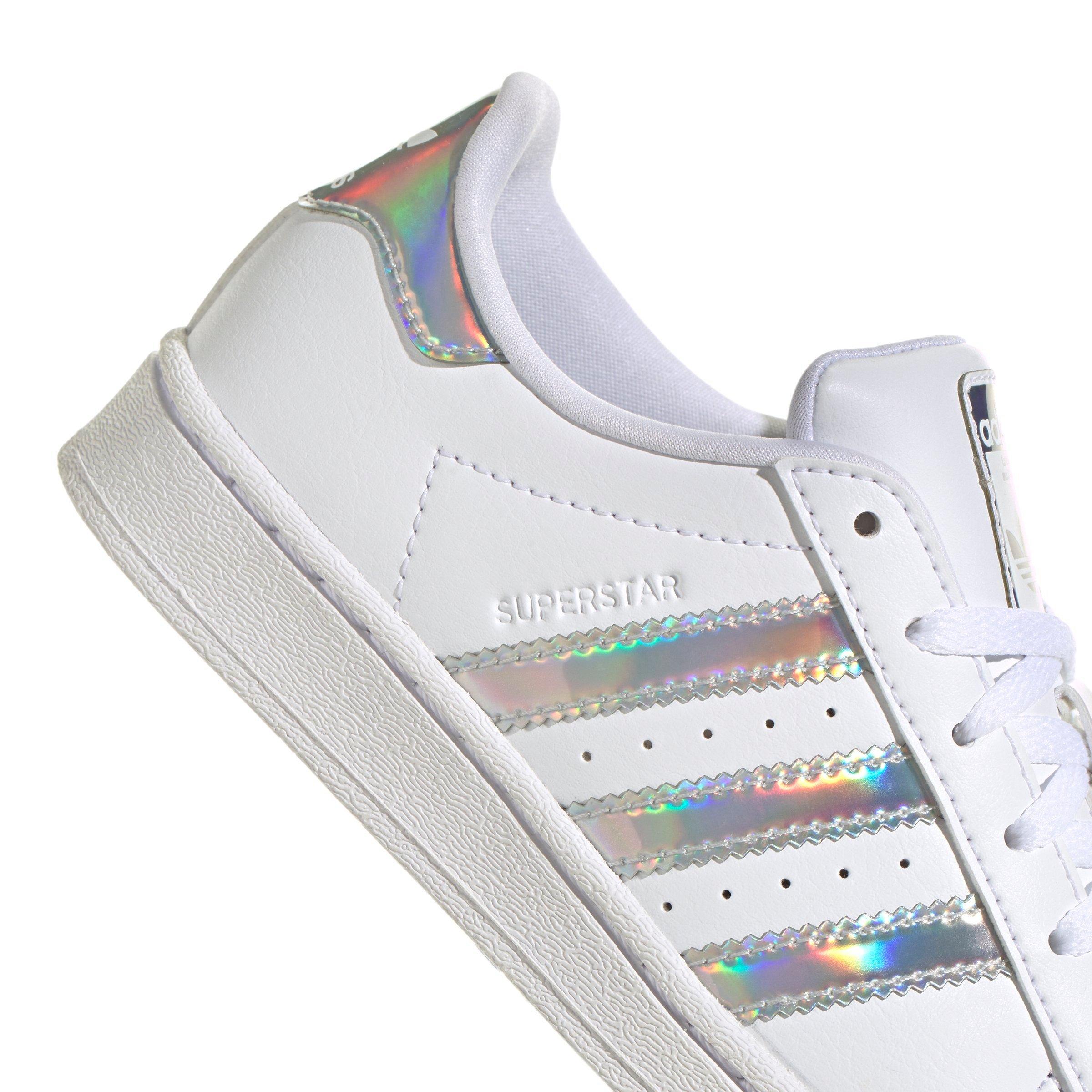 adidas Originals Superstar "Ftwr White/Sup Col/Sil Dawn" Preschool Girls' Shoe