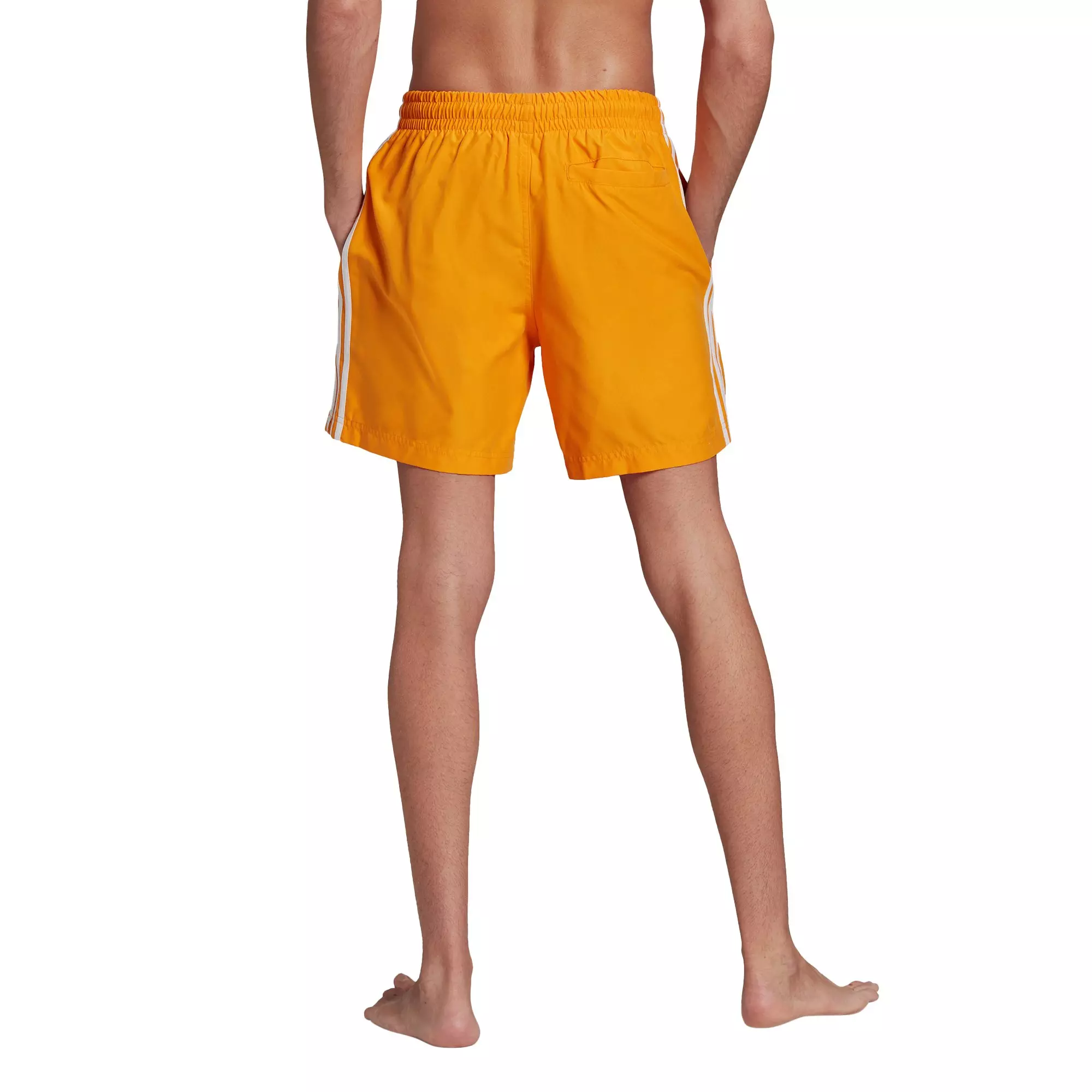 adidas Originals Men's Adicolor Classics 3-Stripes Swim Shorts - Orange - ORANGE