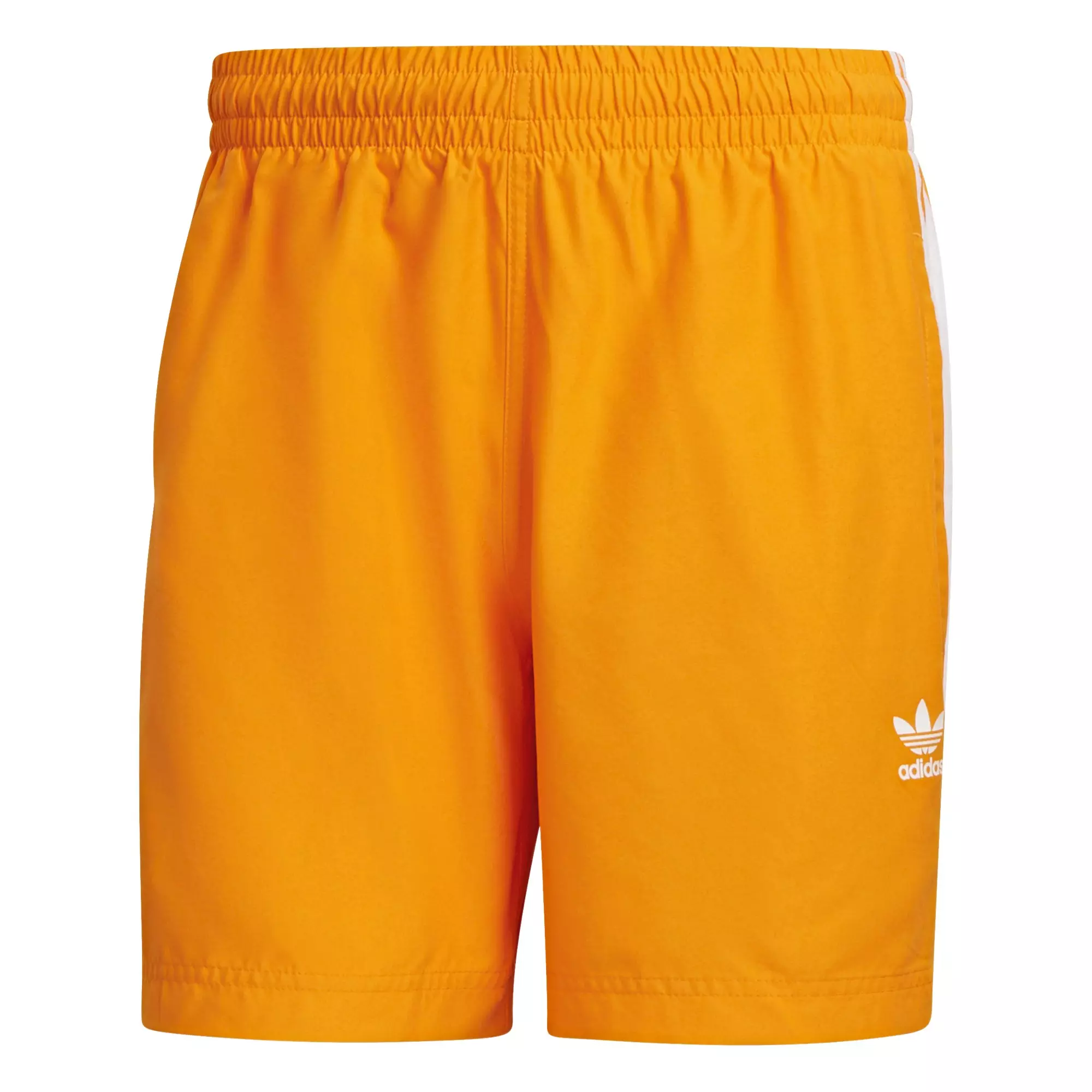 adidas Originals Men's Adicolor Classics 3-Stripes Swim Shorts - Orange - ORANGE