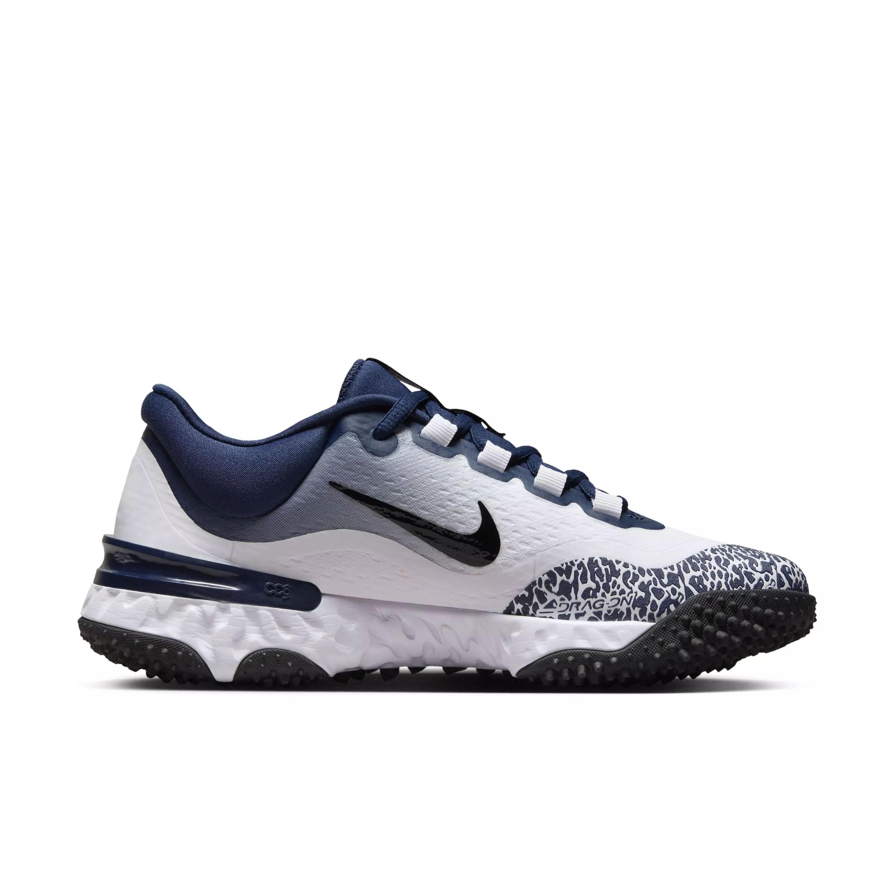 Nike Alpha Huarache Elite 4 Turf "Midnight Navy/Black/White" Women's Softball Shoe - NAVY/BLACK/WHITE