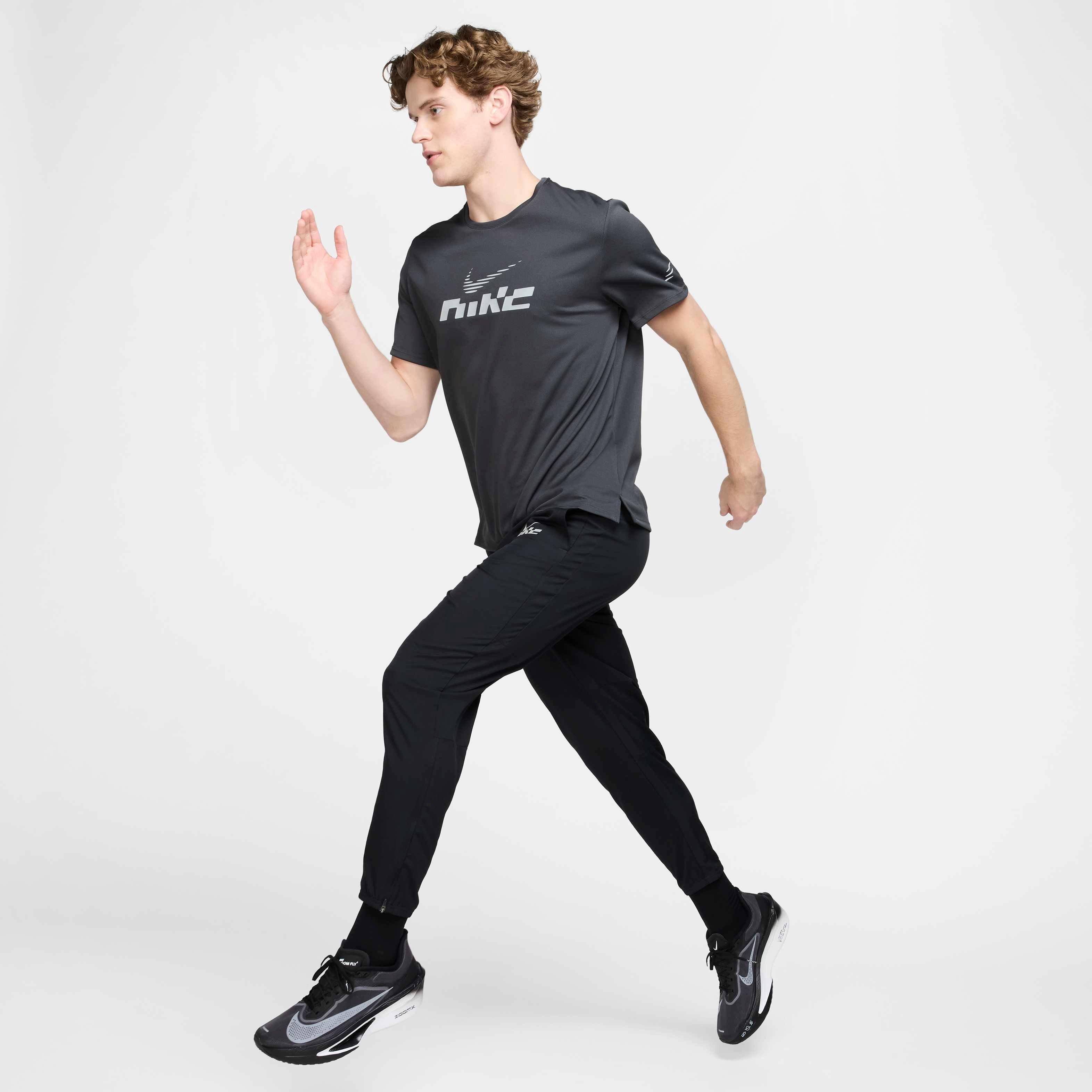 Nike Men's Challenger Flash Dri-FIT Woven Running Pants - BLACK Thumbnail View 8