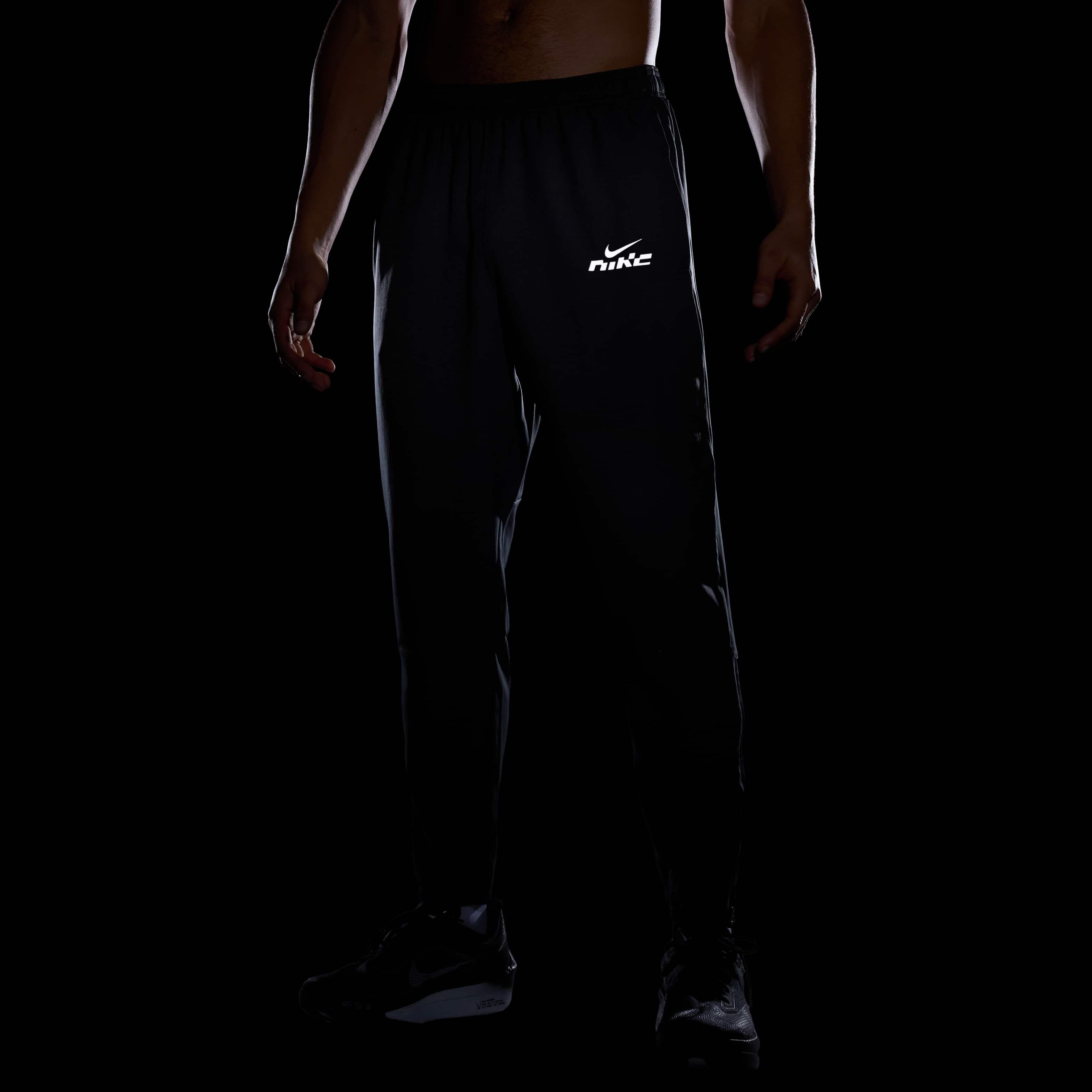 Nike Men's Challenger Flash Dri-FIT Woven Running Pants - GREY Thumbnail View 8